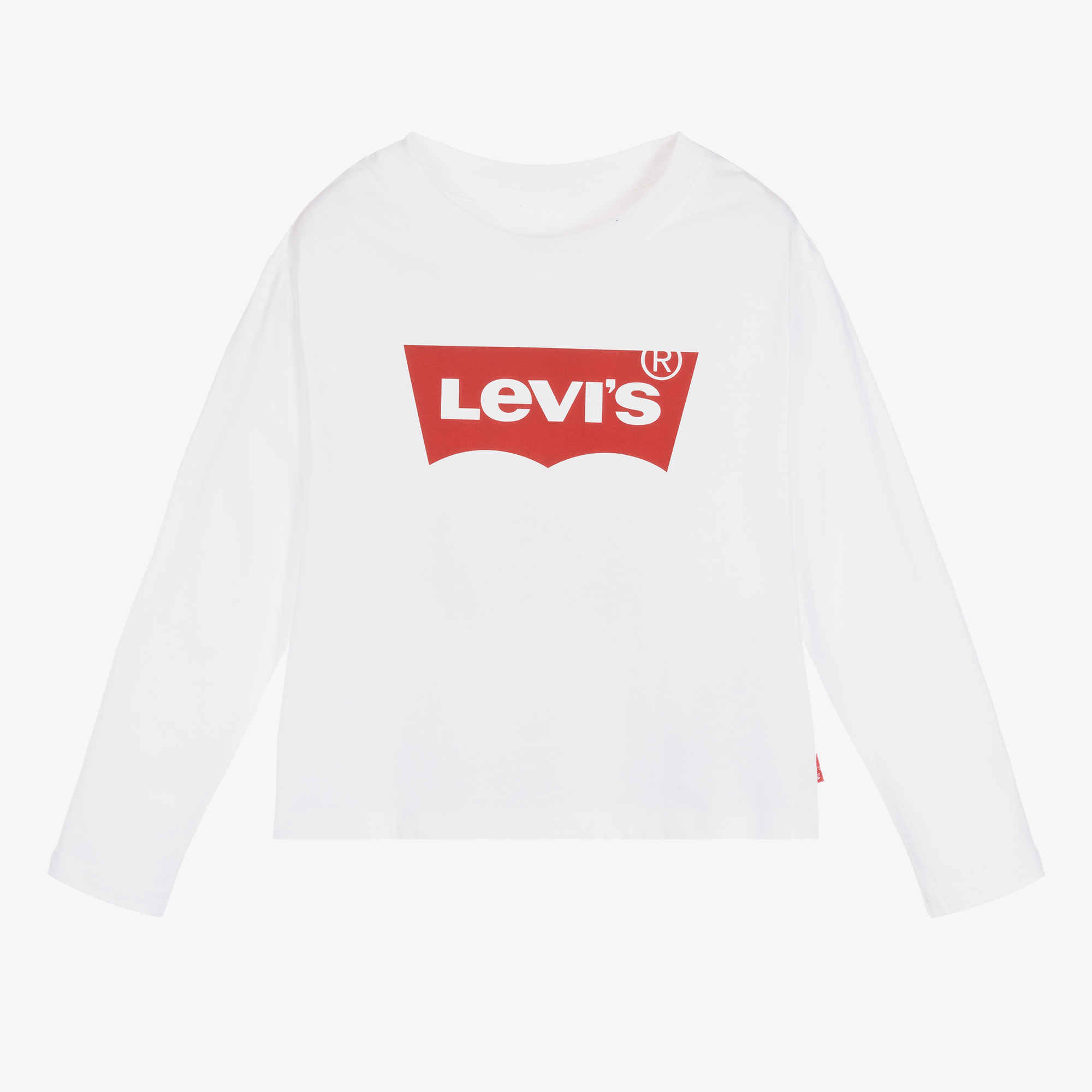 Levi s Girls White Logo Crop Top Childrensalon Outlet