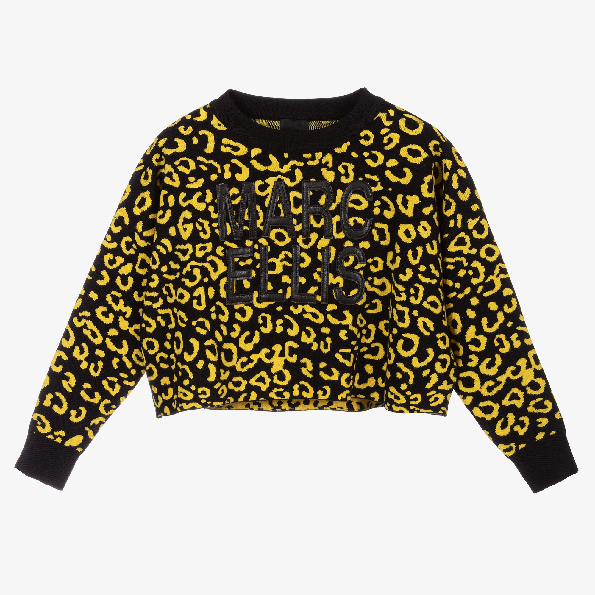 Yellow deals leopard sweater