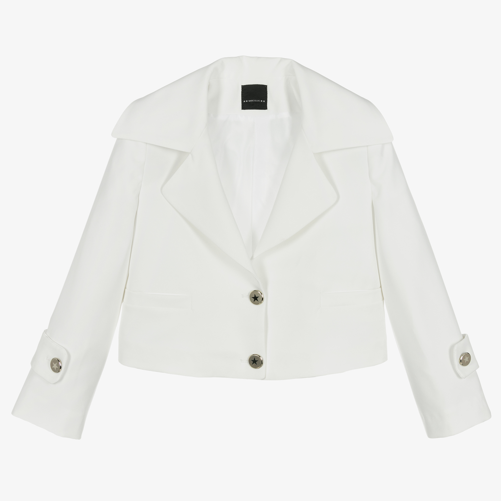 Ladies white cropped on sale jacket