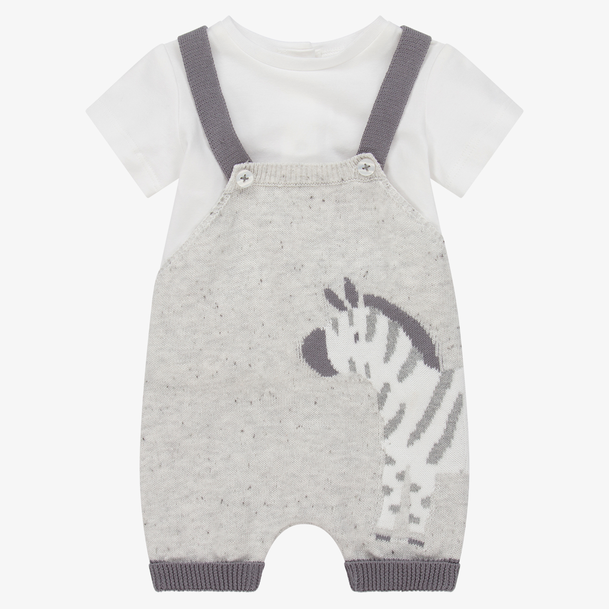 Grey sales baby dungarees