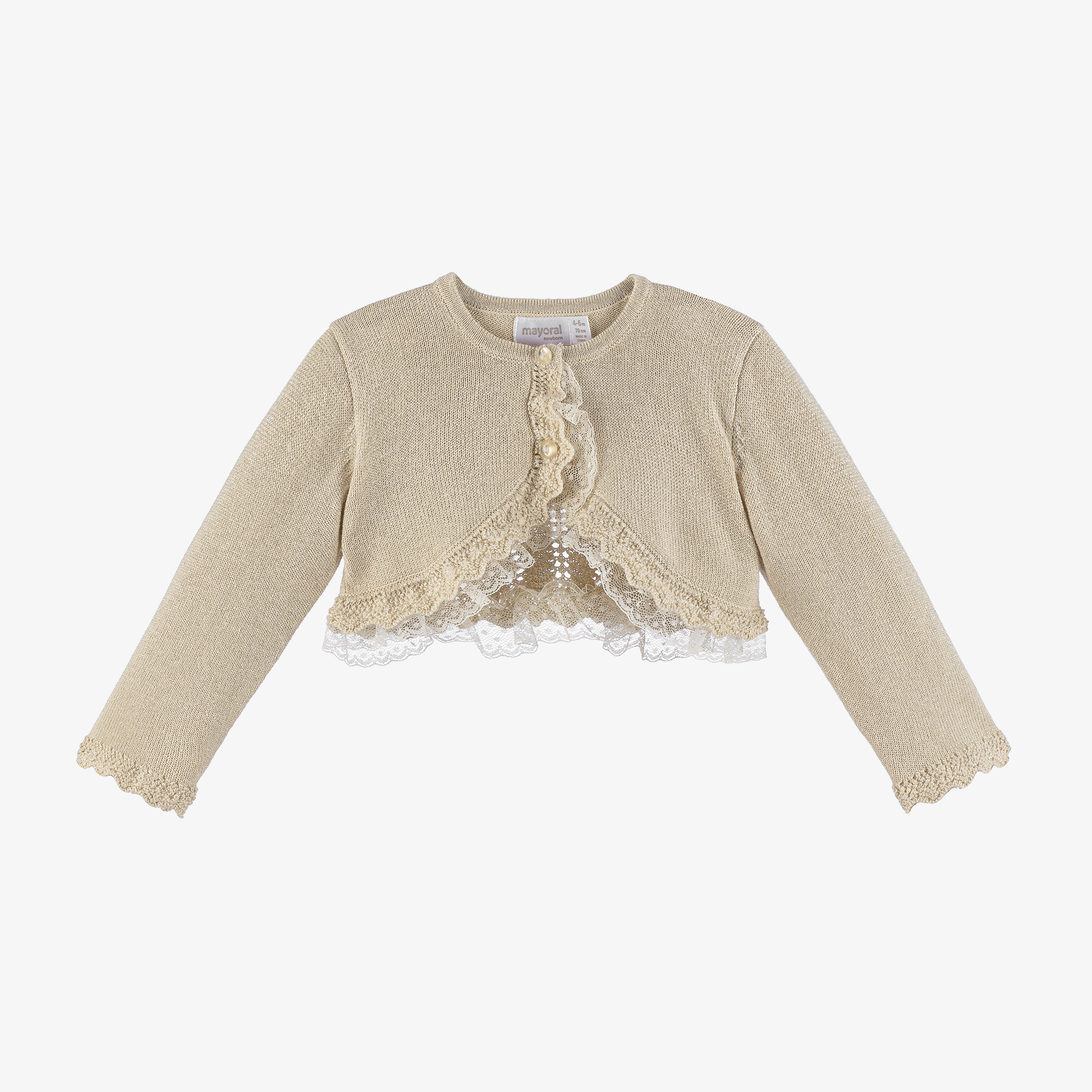 Beige lace cardigan clearance