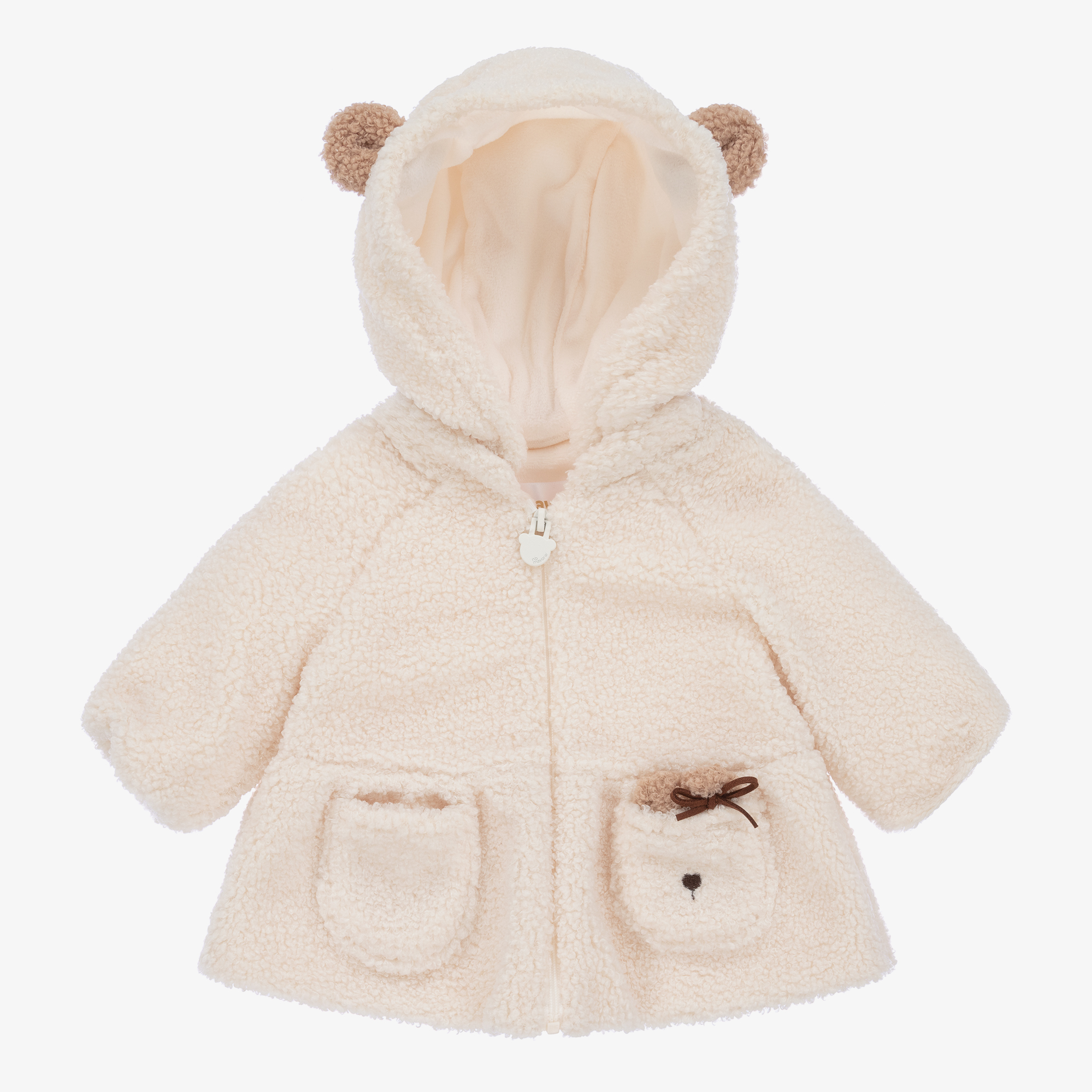 Ivory teddy coat best sale