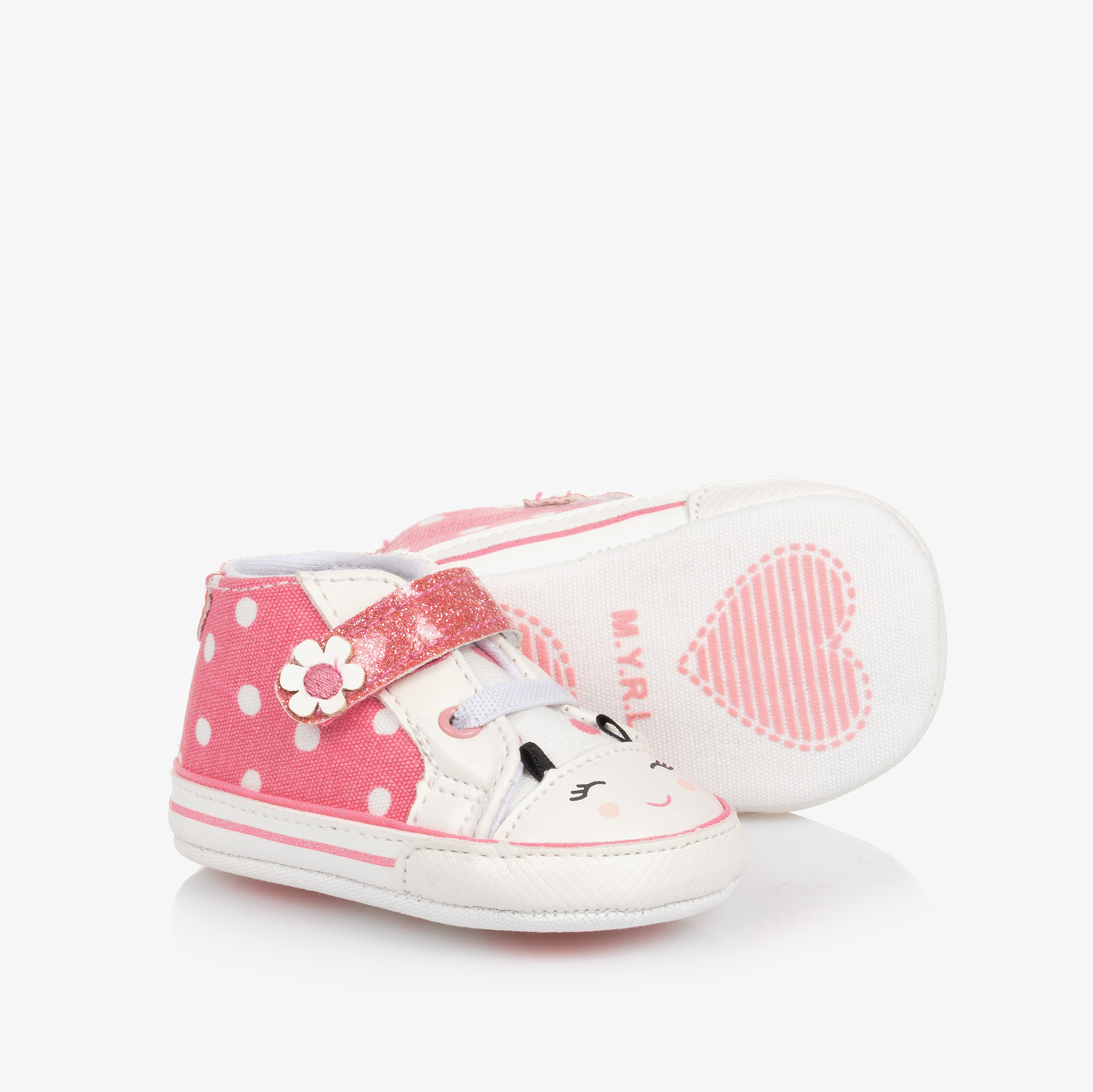 Baby girl pink trainers on sale