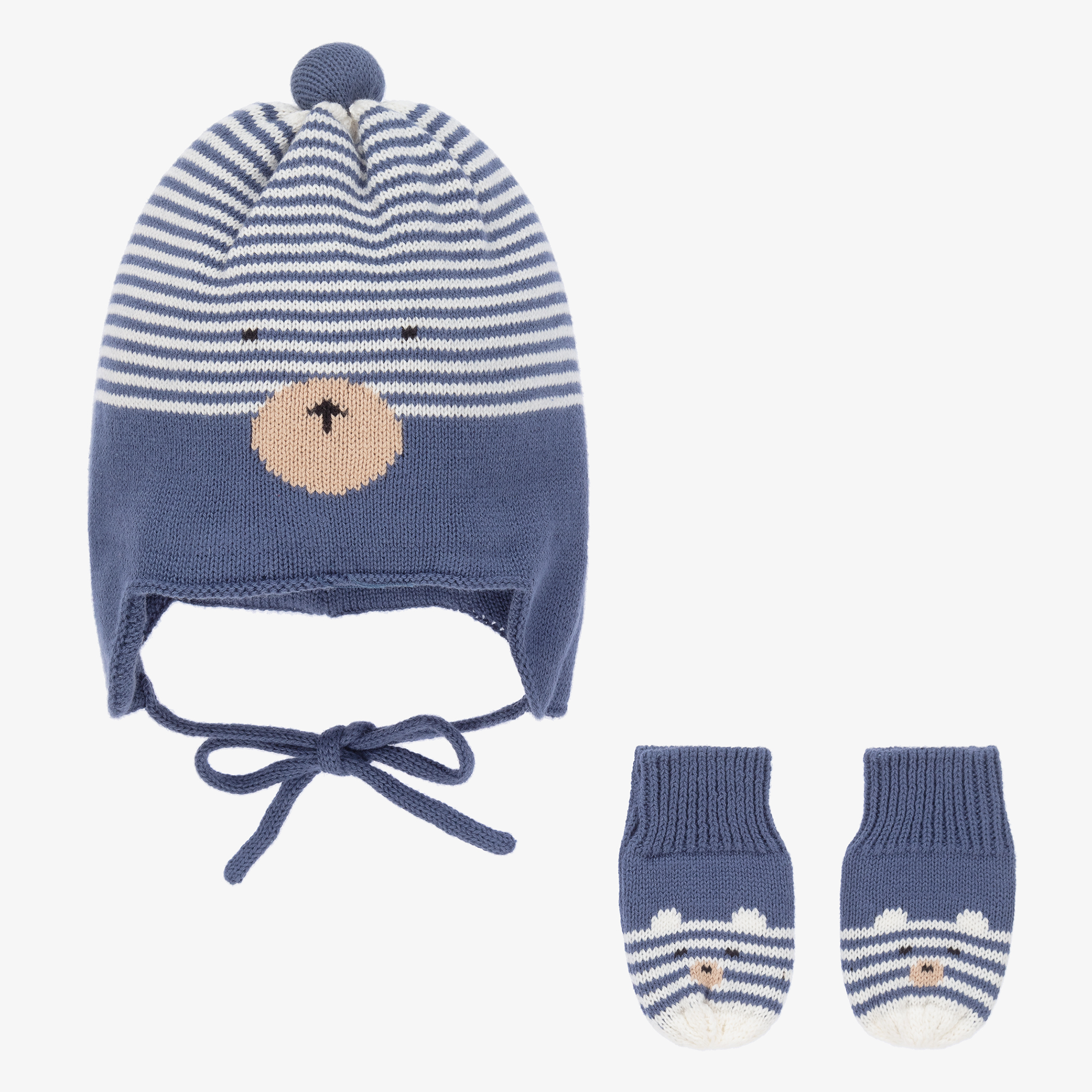 Baby boy hat and mitten sets online