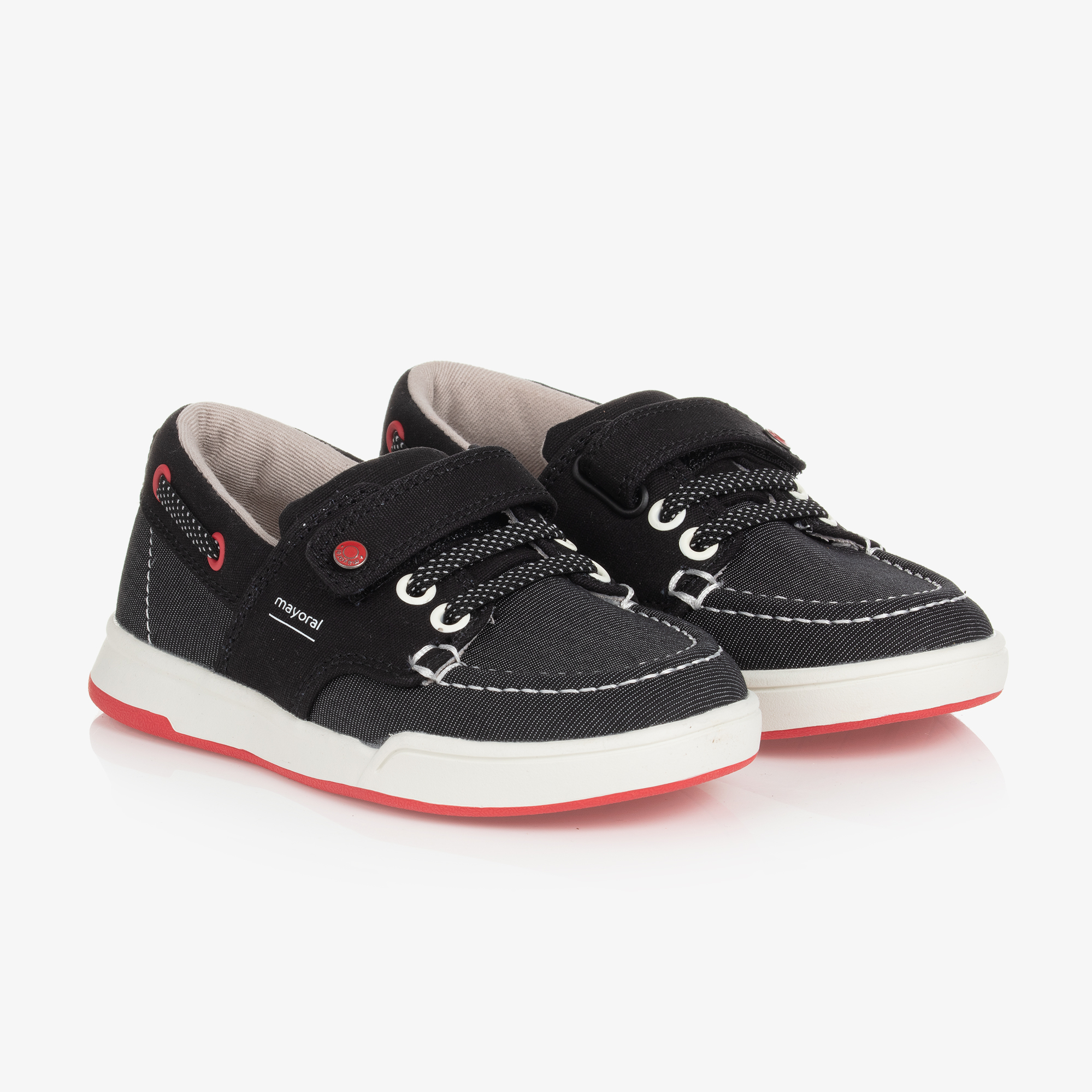 Boys black deals velcro trainer