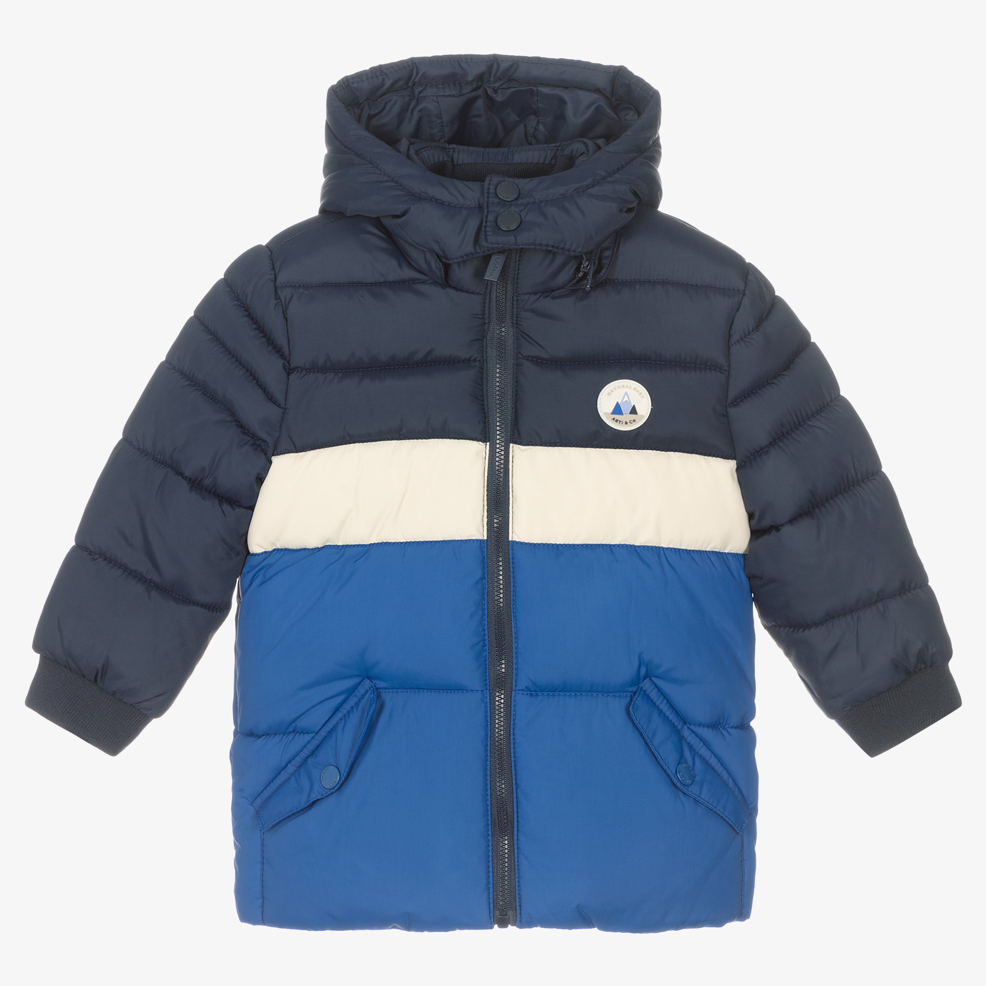 Boys blue hot sale puffer coat