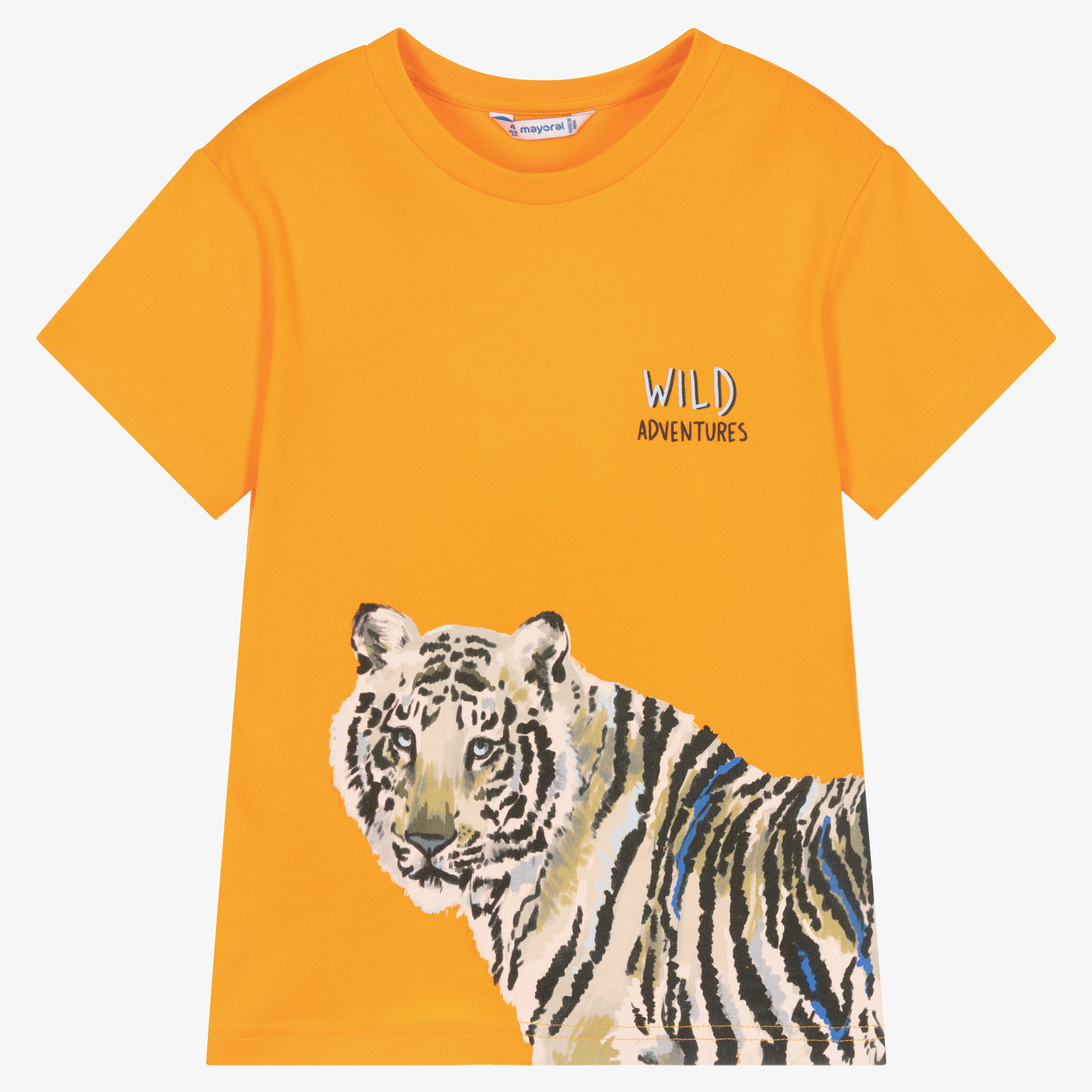 Orange tiger hotsell stripe t shirt