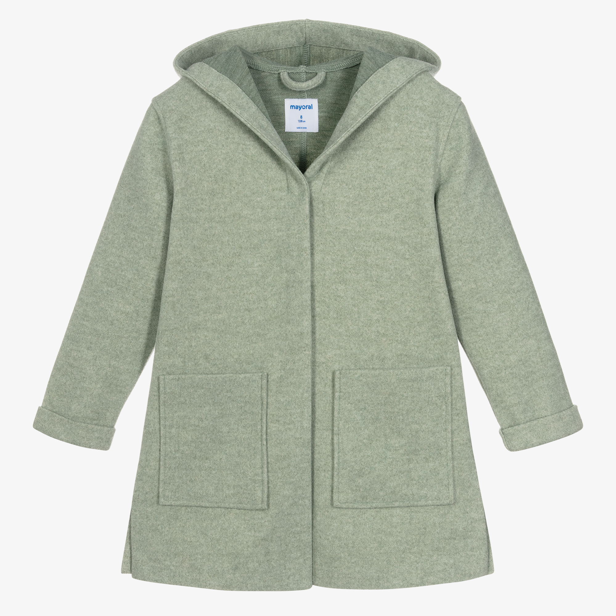 Girls wool best sale coat with hood