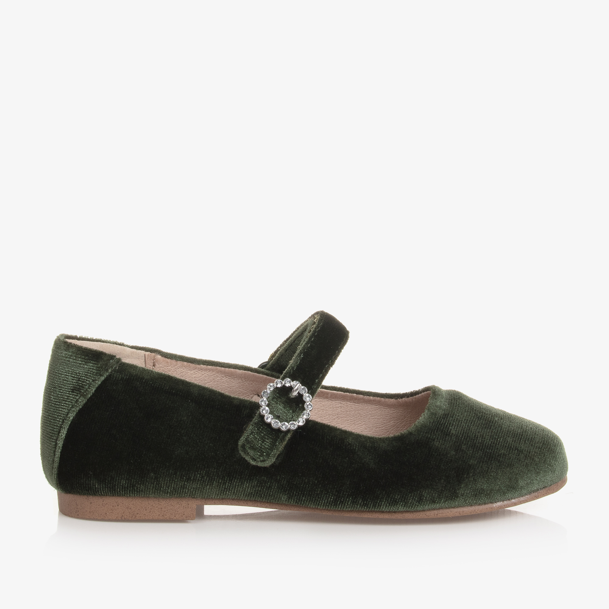 Green velvet mary online jane shoes