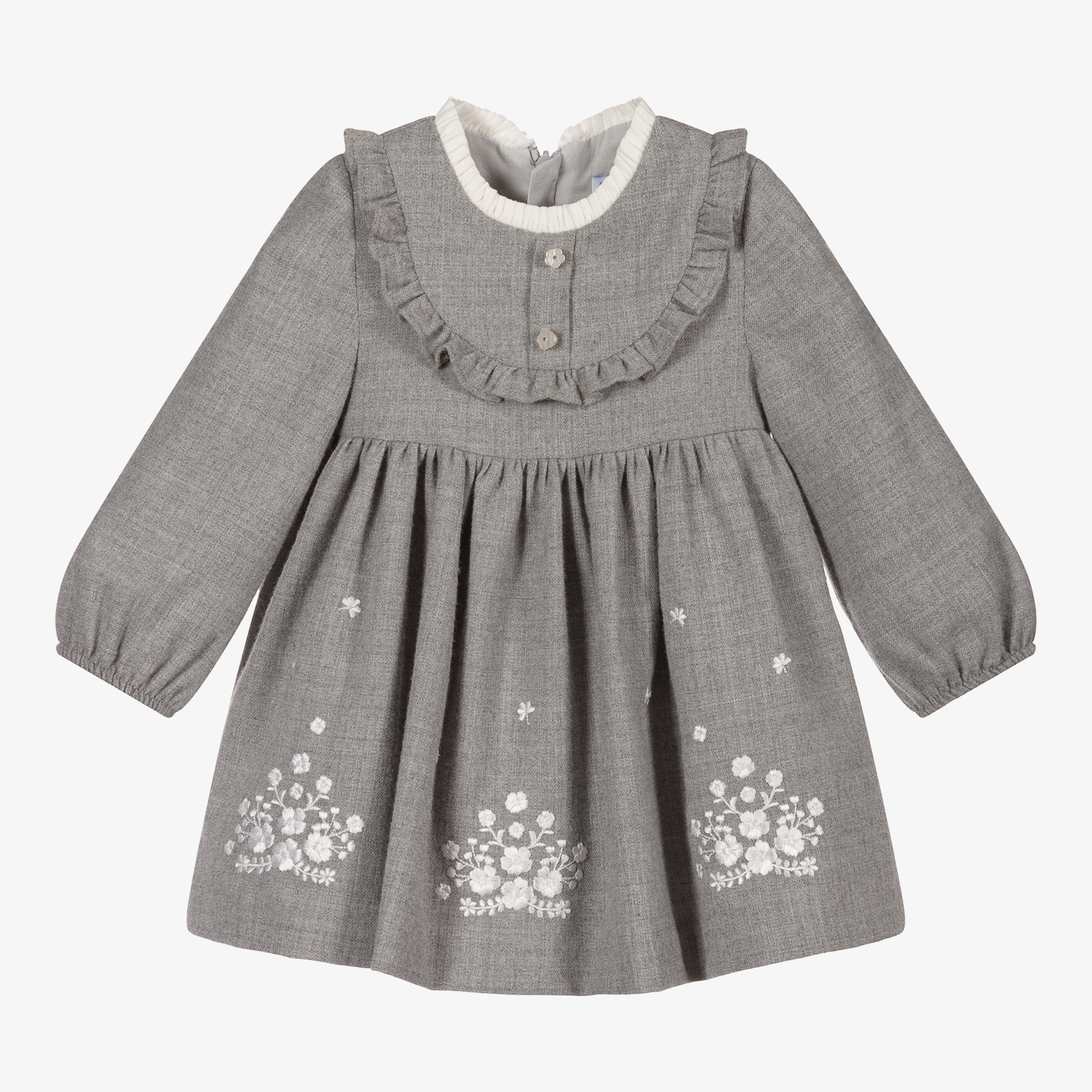 Mayoral - Girls Pink Embroidered Dress | Childrensalon Outlet