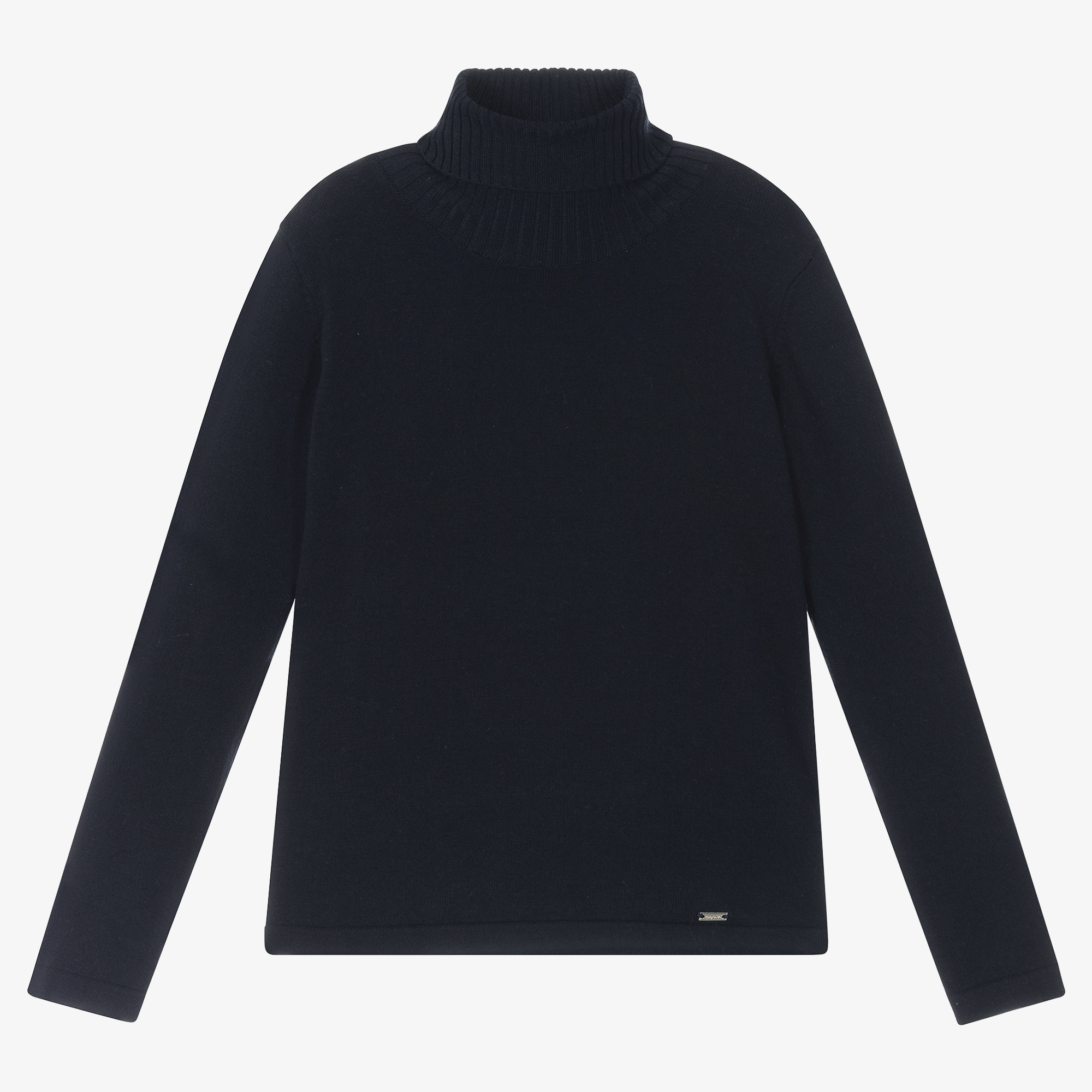 Girls black roll neck on sale jumper