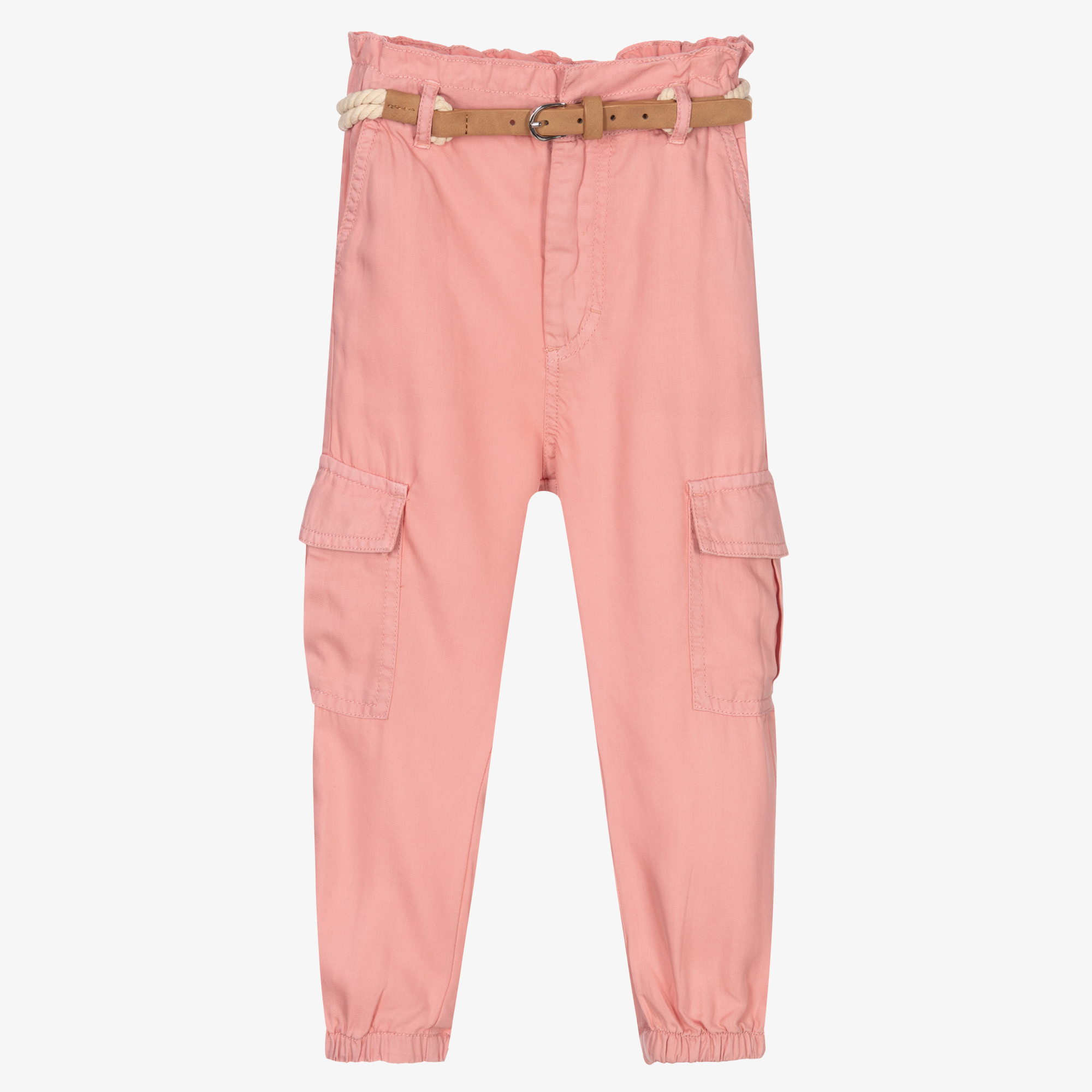 Wide Leg cargo trousers - Light pink - Kids | H&M IN