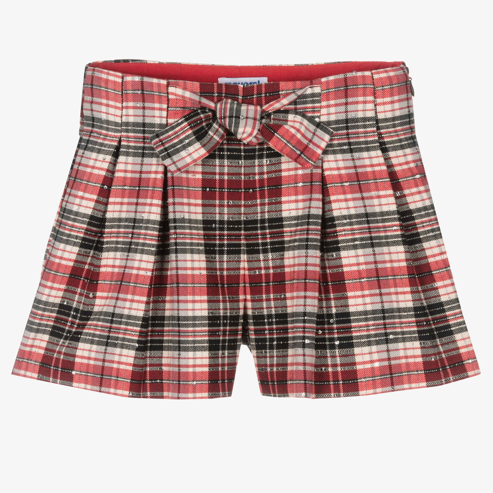 Checkered shorts for outlet girls