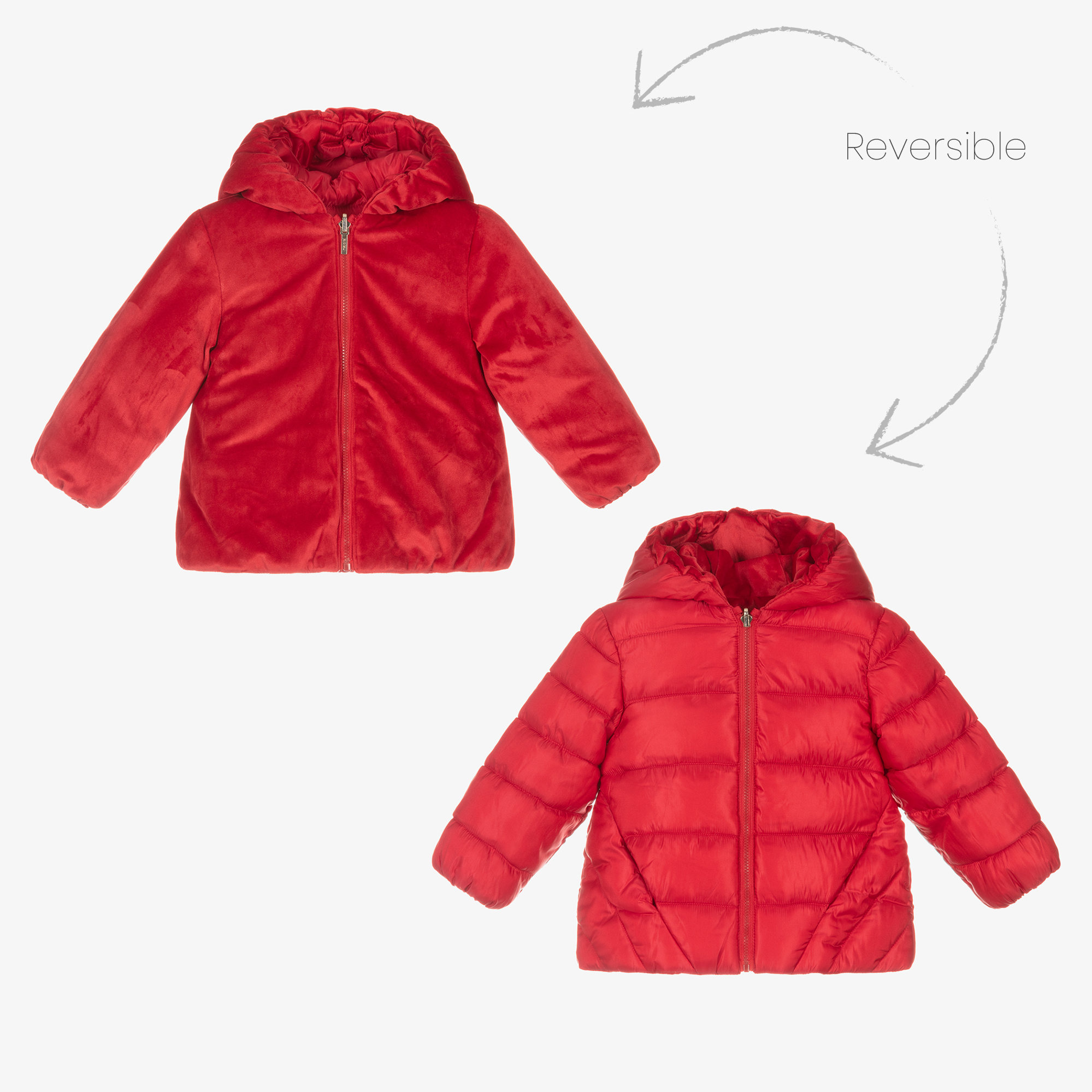 Girls 2025 reversible coat