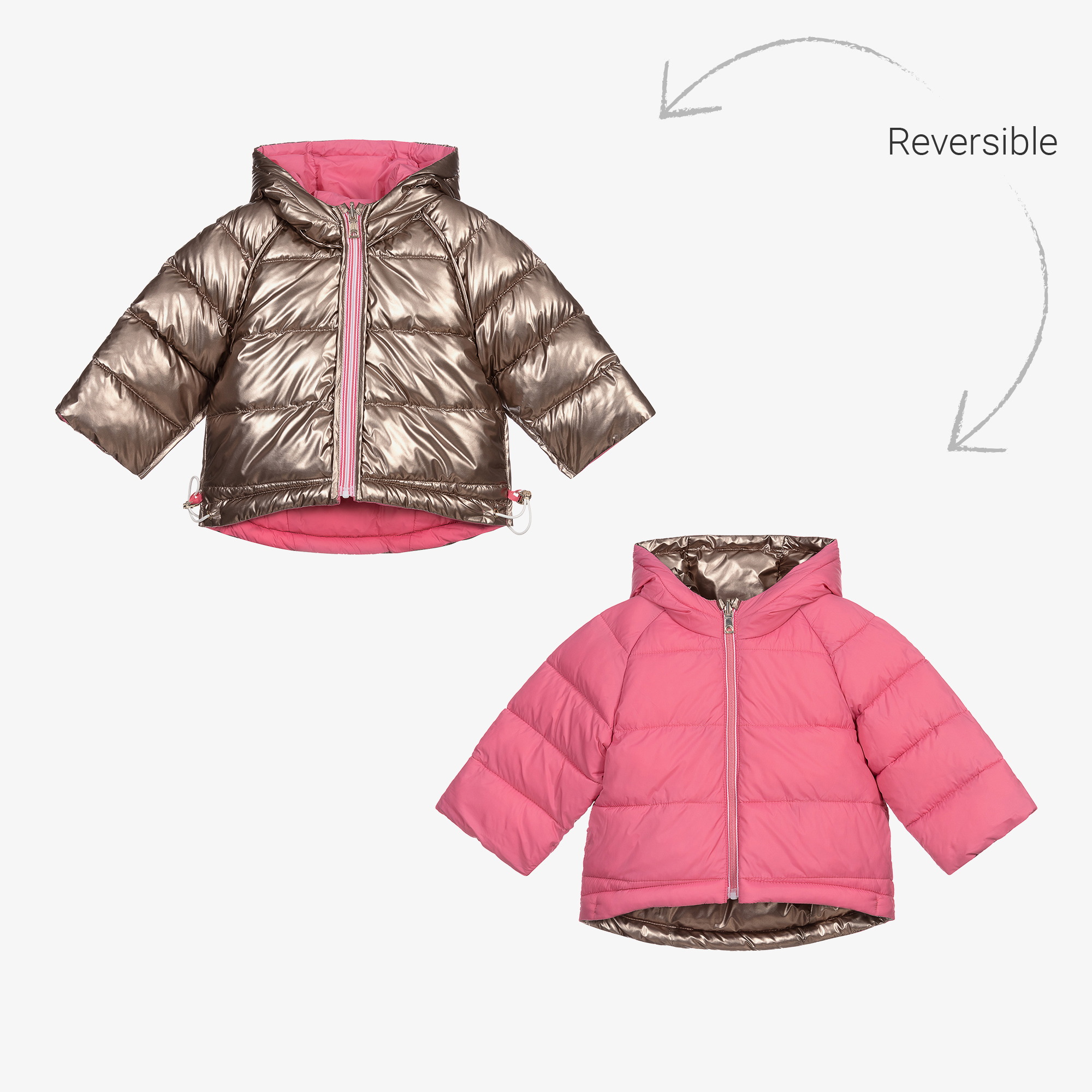  Mayoral 12-07482-036 - Reversible Coat for Girls 14 Years Gold  Pink: Clothing, Shoes & Jewelry