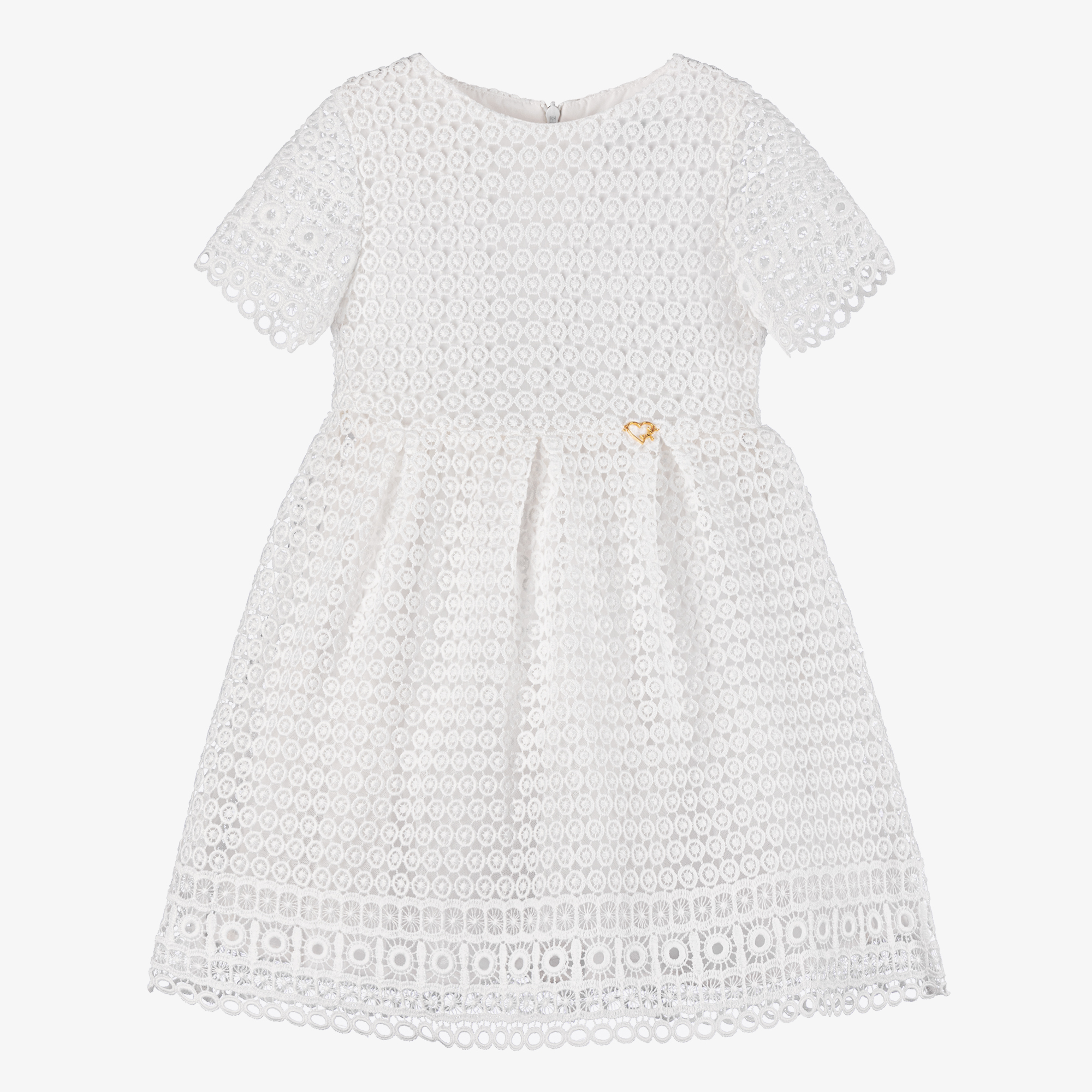 Mayoral white lace dress hotsell