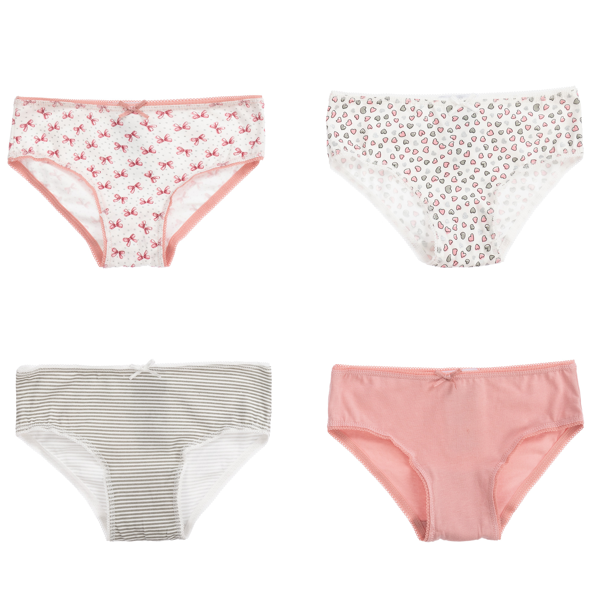 Mayoral Pink Cotton Knickers (4 Pack)