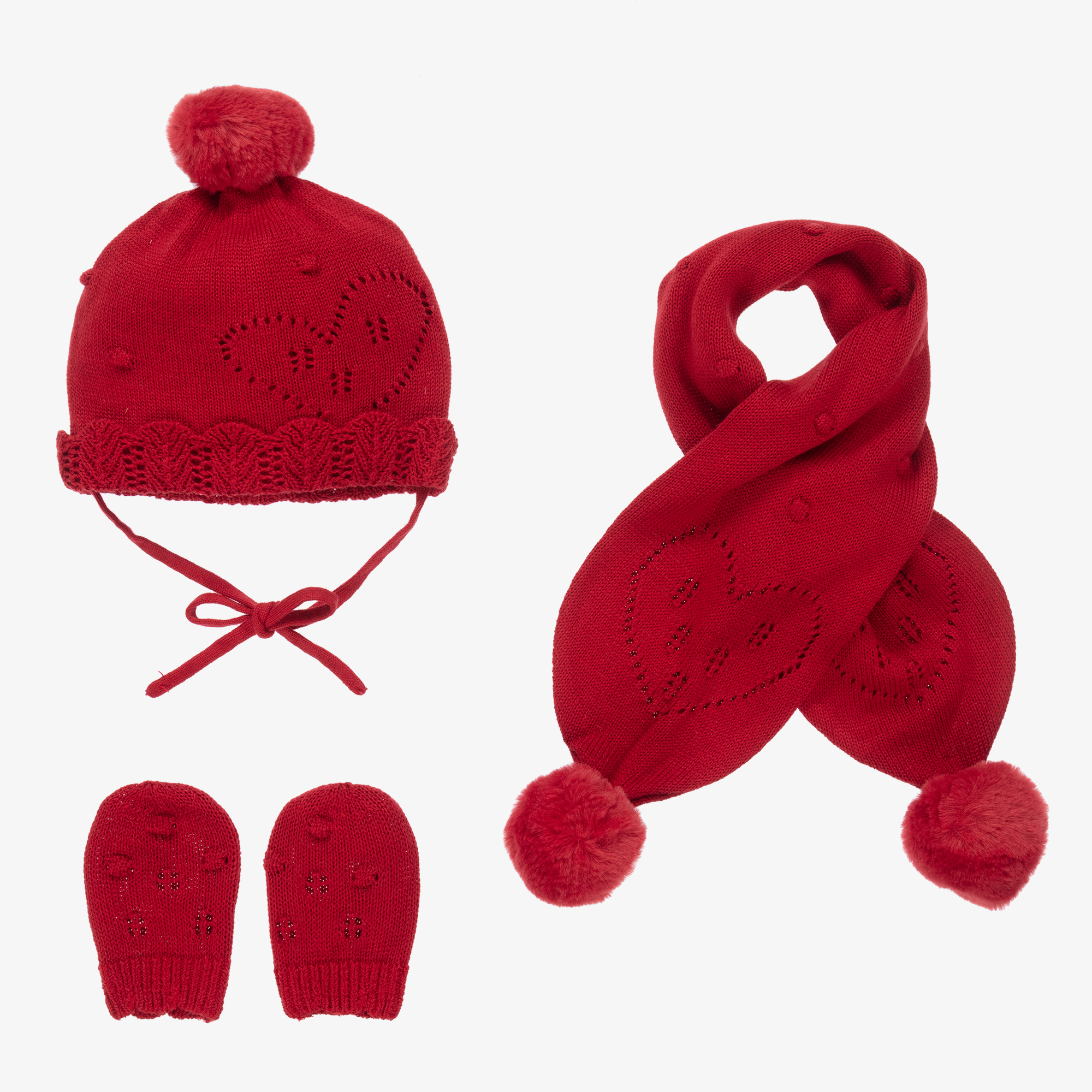 Childrens red hat sales and scarf