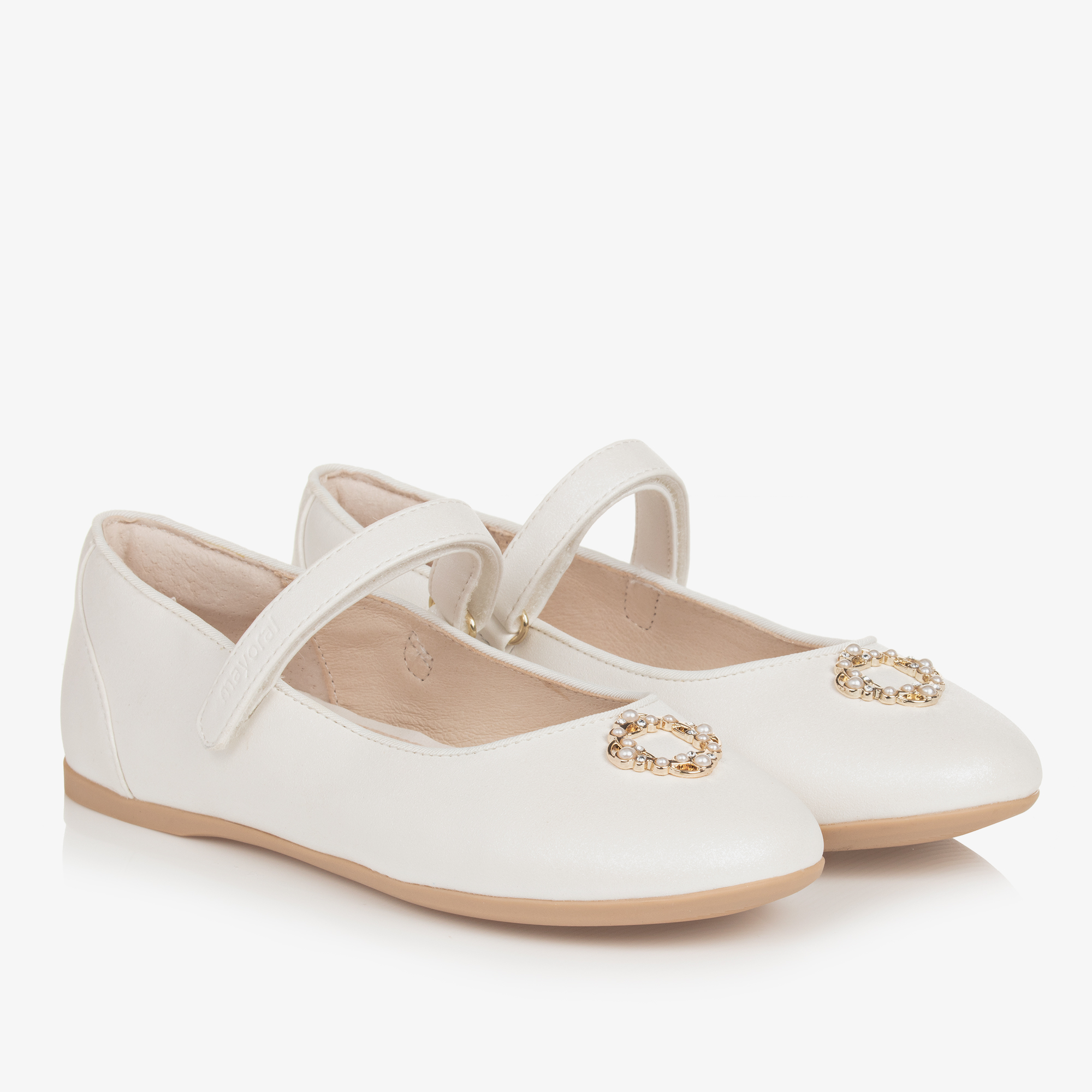 Girls ivory pumps on sale