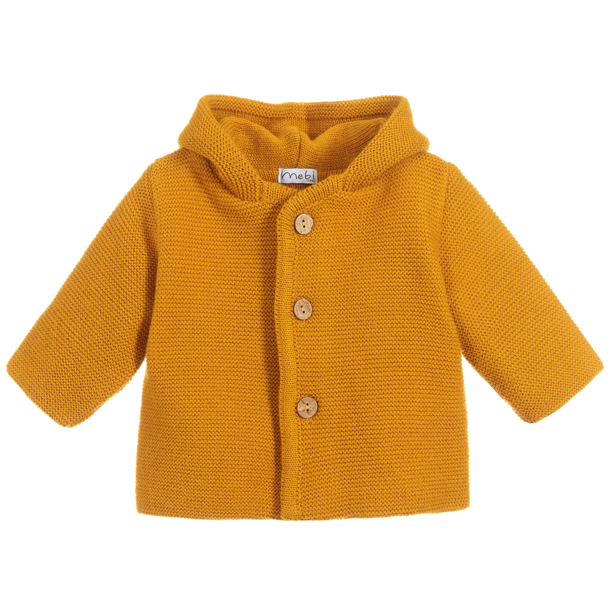 Mebi Yellow Knitted Pram Coat