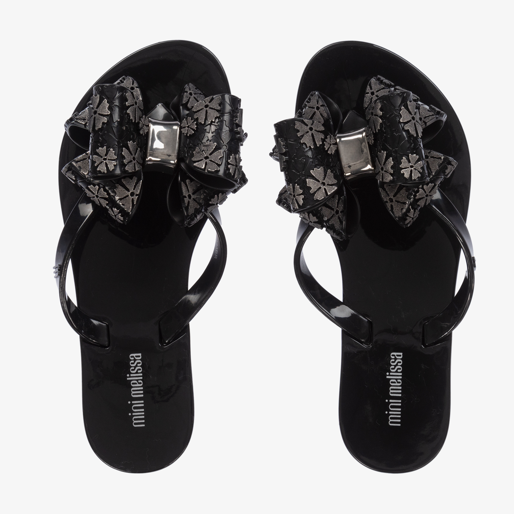 Mini melissa bow flip flops on sale