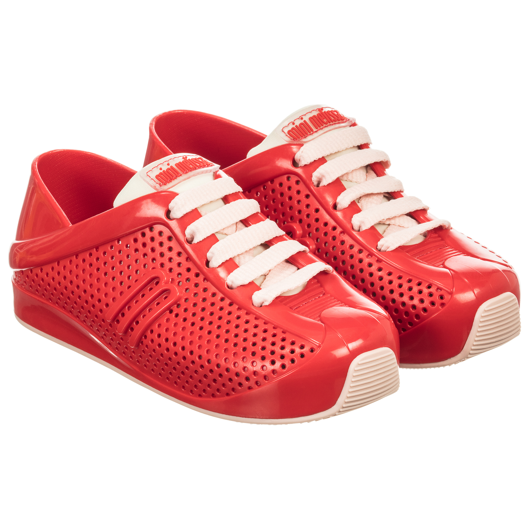 girls red trainers