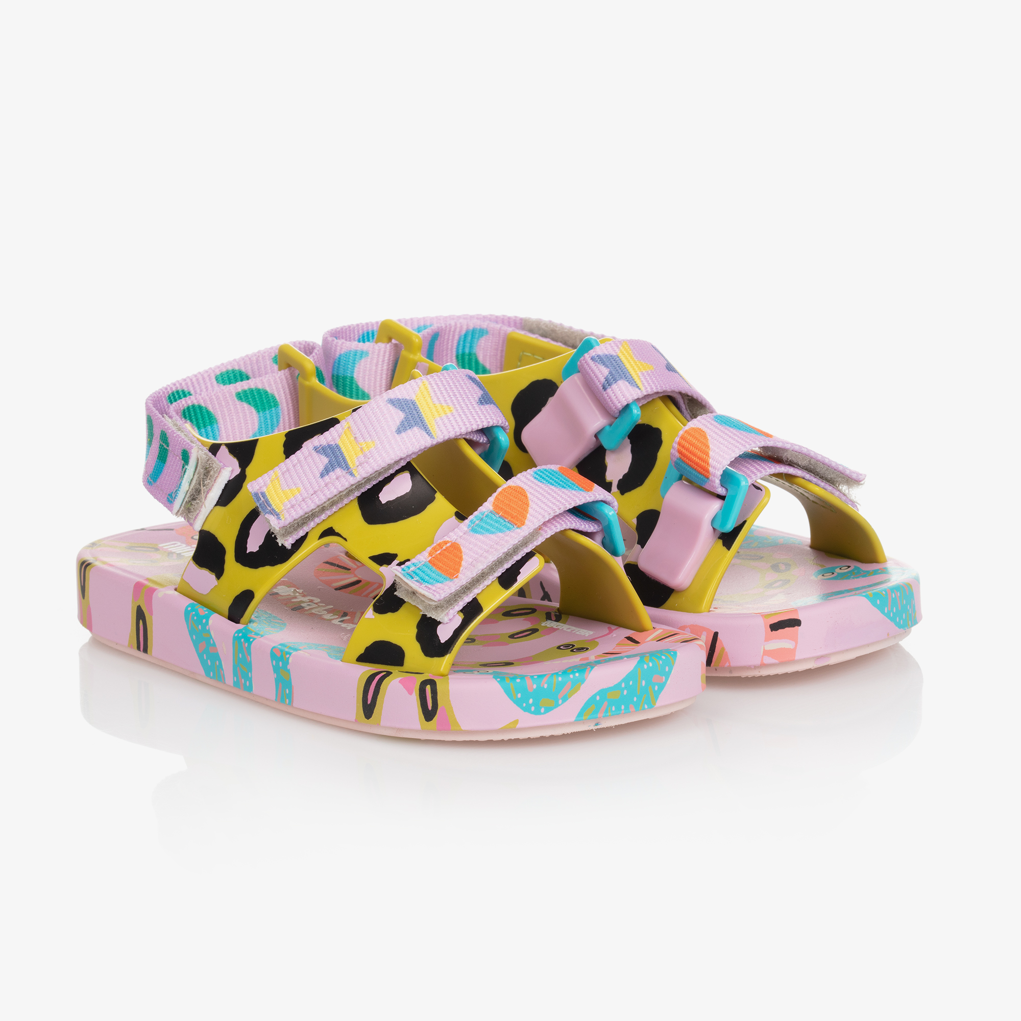 Pink best sale velcro sandals