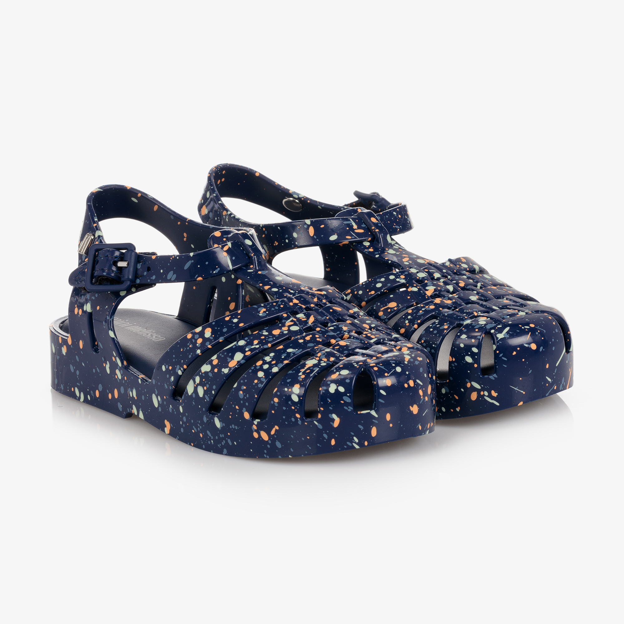 Navy blue jelly sandals online