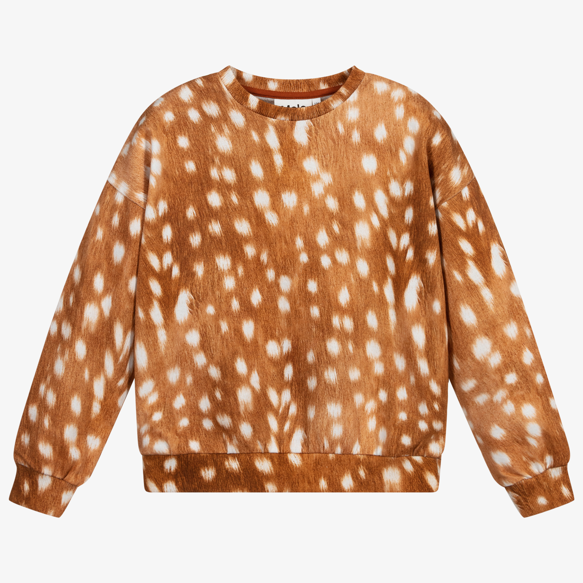 Deer print online sweatshirt