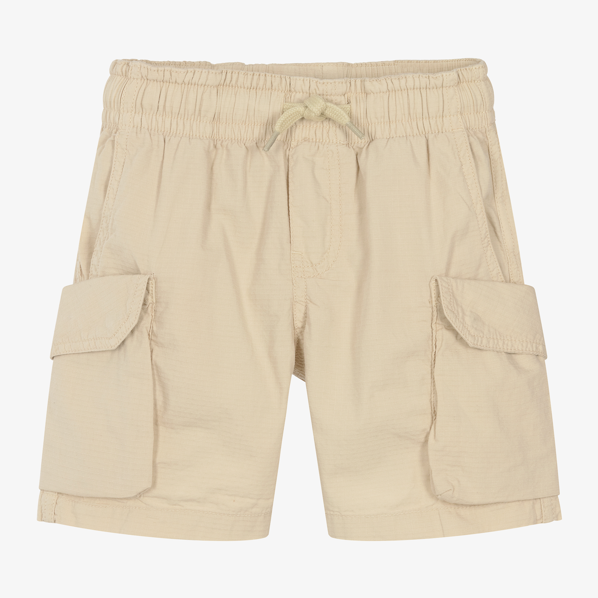 Molo Boys Beige Cotton Cargo Shorts Childrensalon Outlet