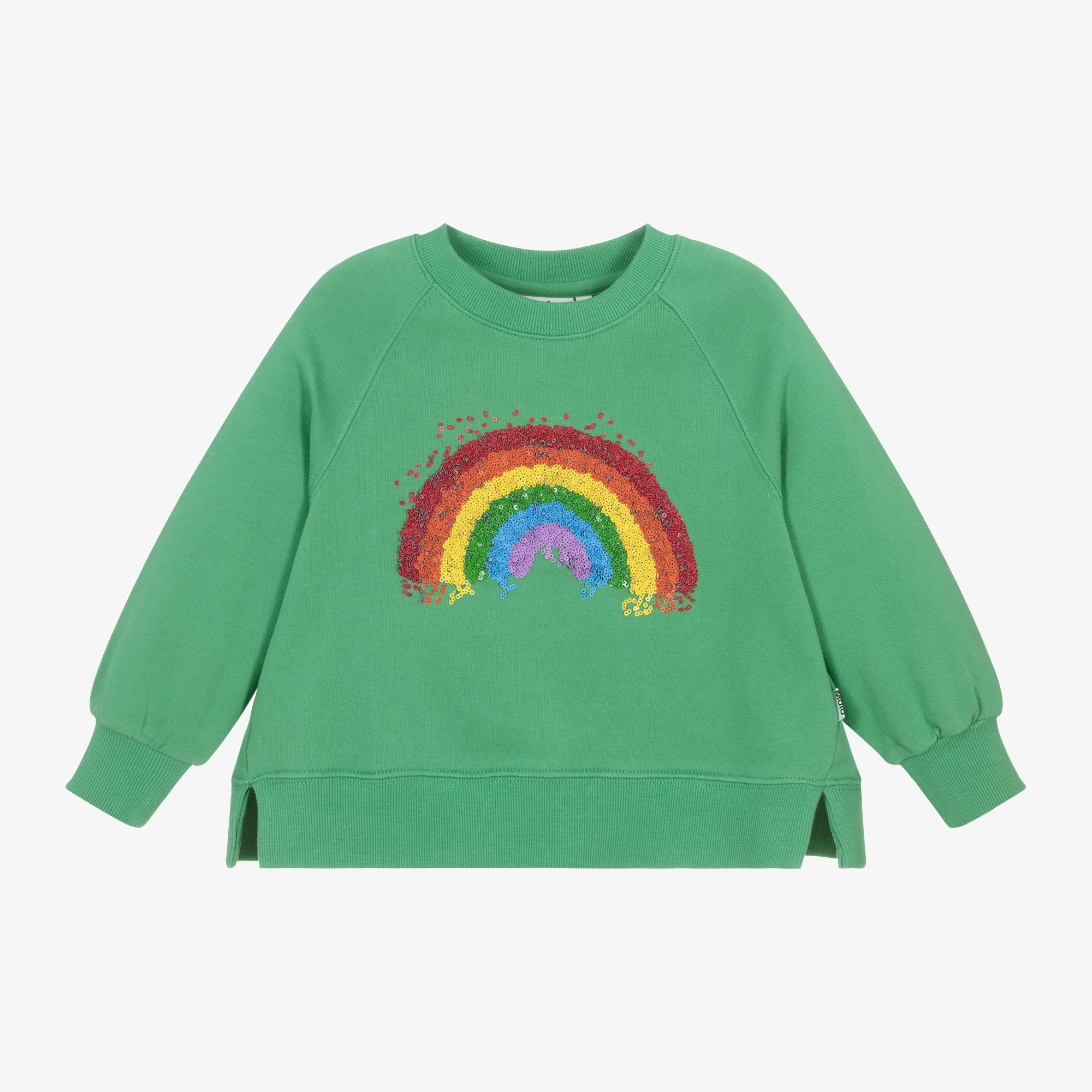 Molo Girls Green Cotton Sweatshirt