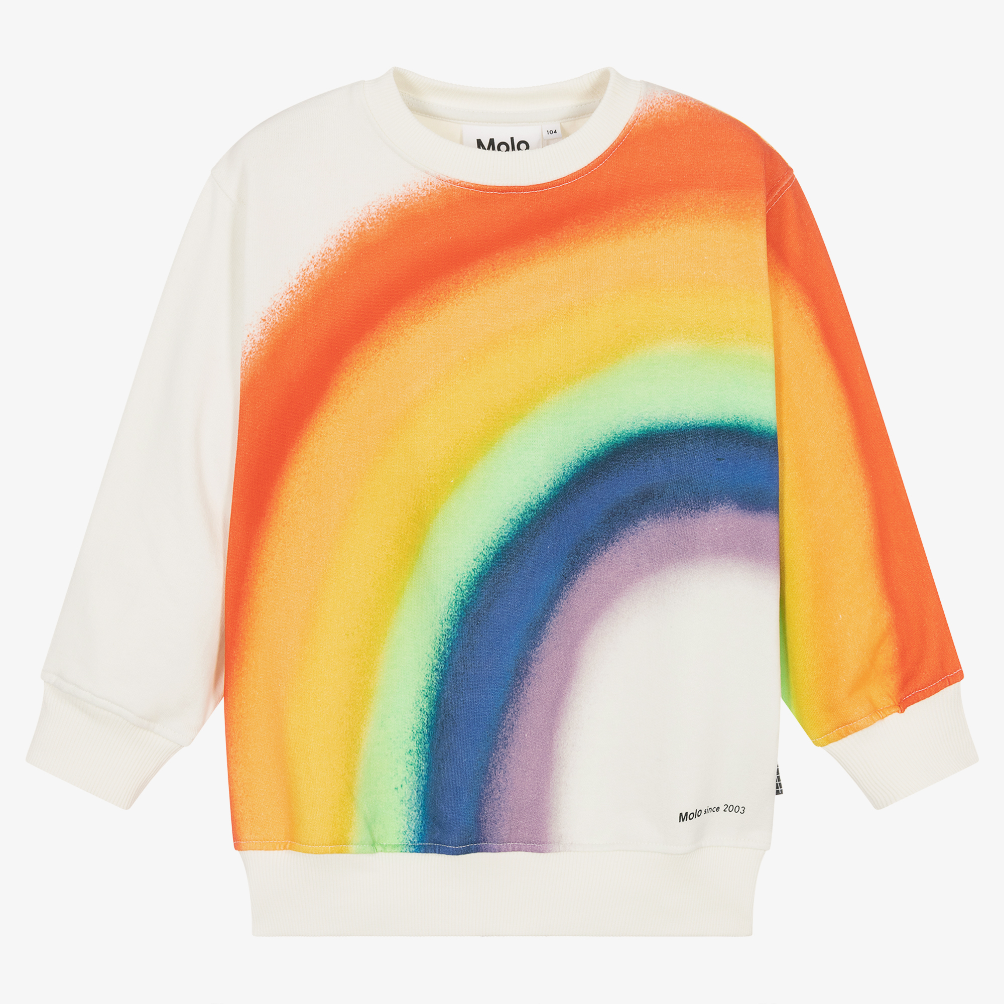 Rainbow crewneck sale