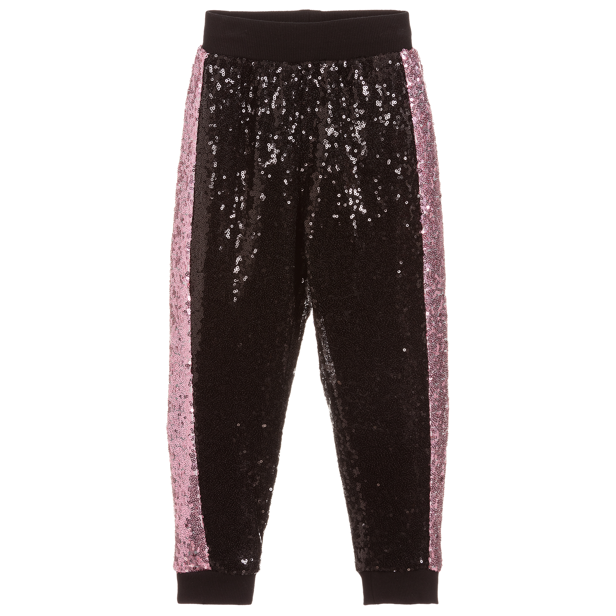 pink sequin joggers