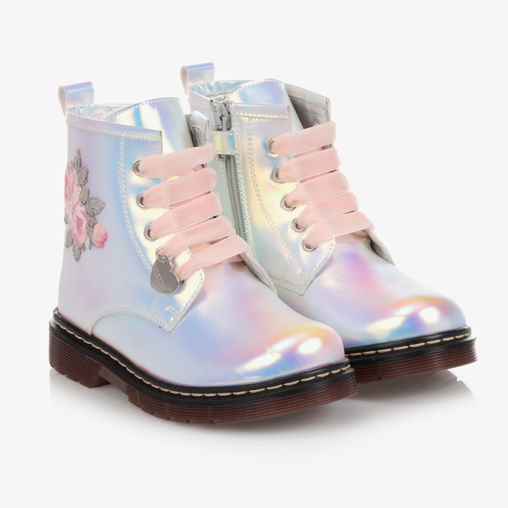 Silver toddler outlet girl boots