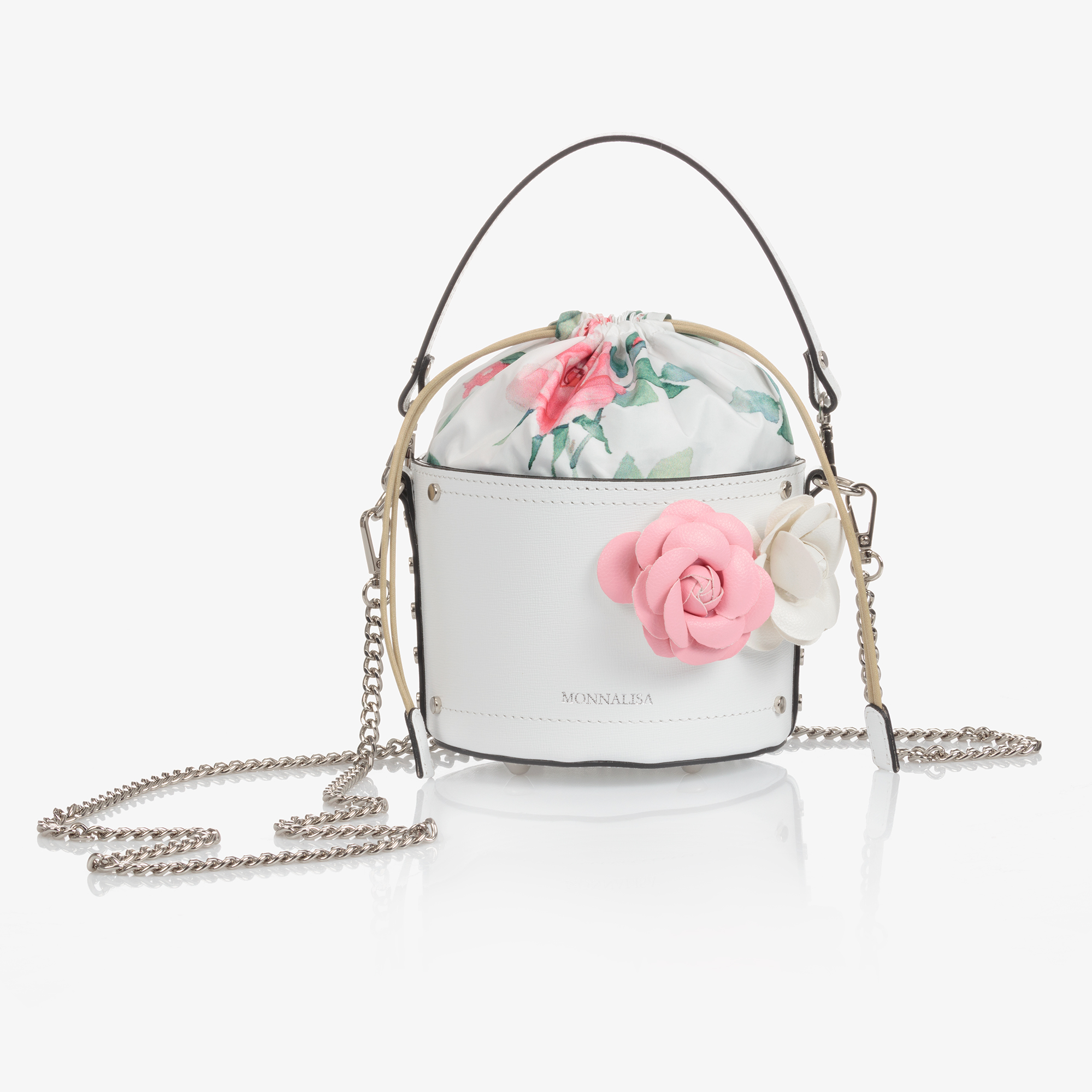 Handbag MONNALISA White in Polyester - 30058770
