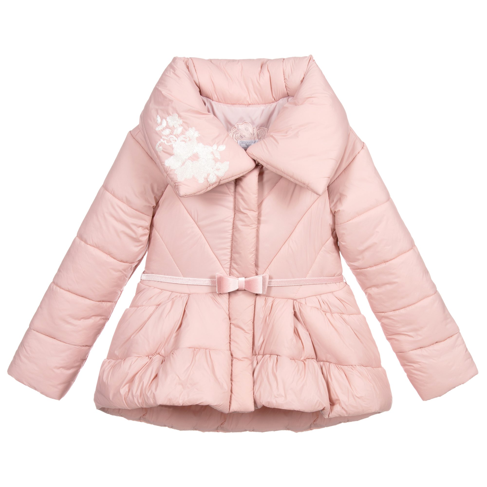 Monnalisa pink sales coat