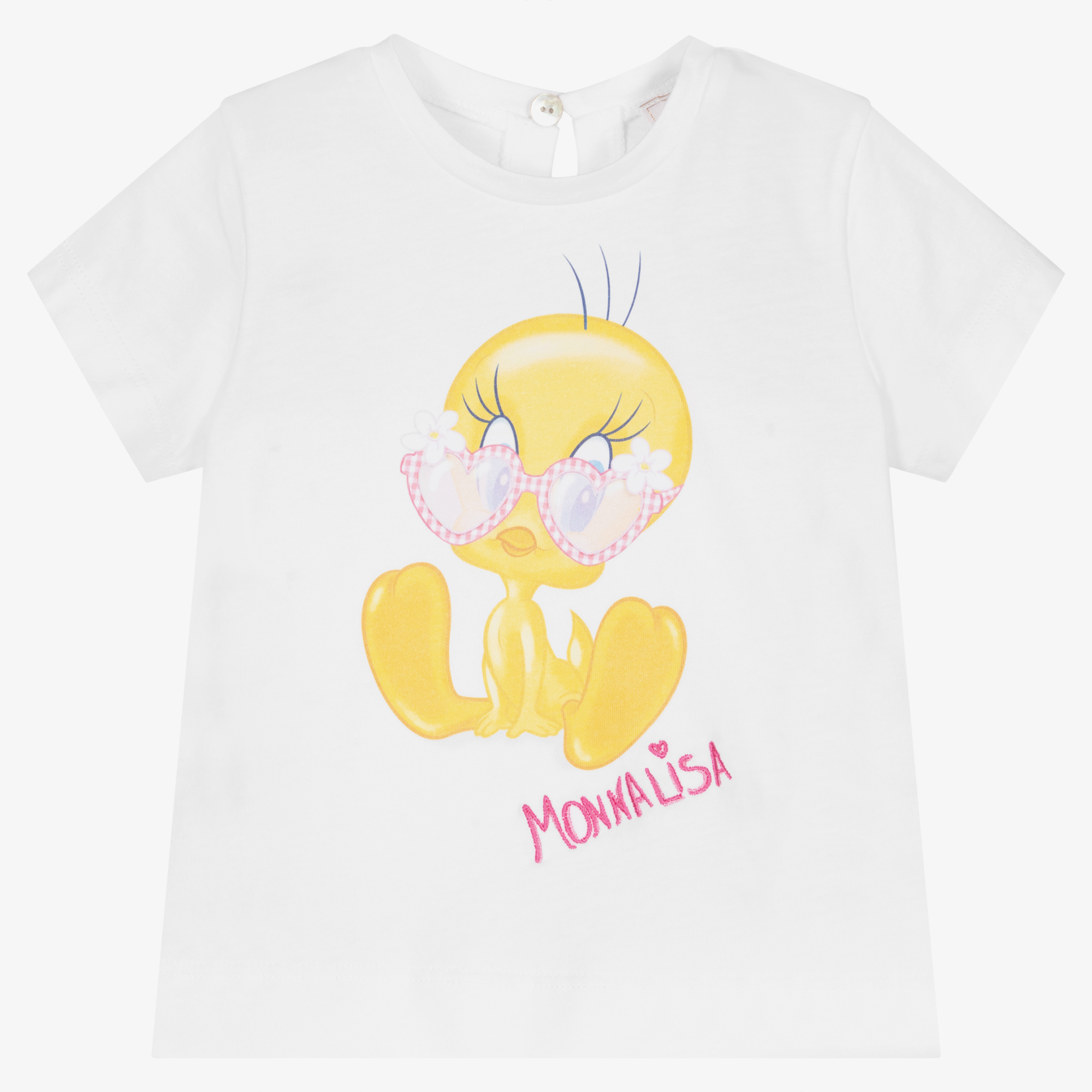 Monnalisa - Tweety T-Shirt Childrensalon Outlet White | Cotton