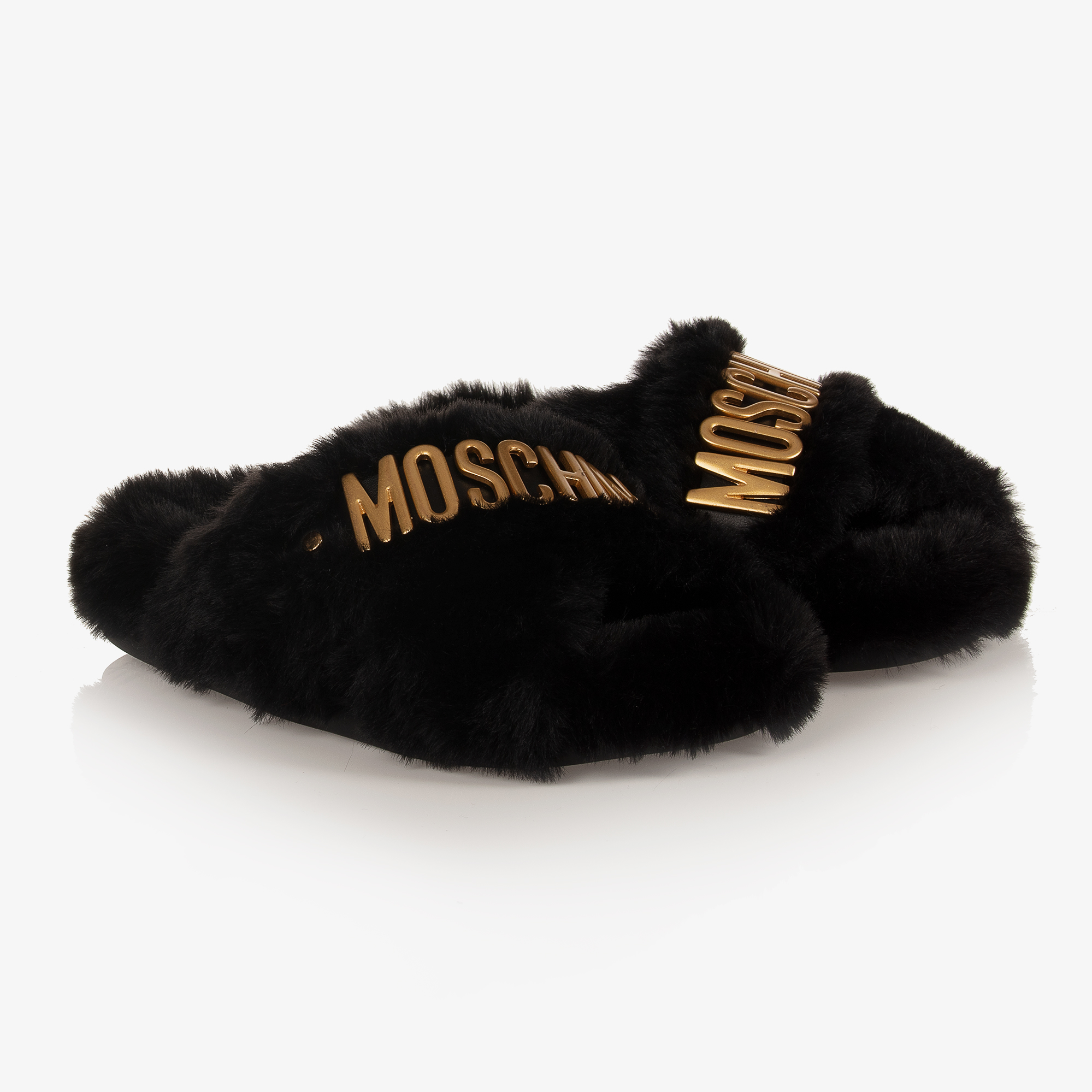 Moschino fur discount slides