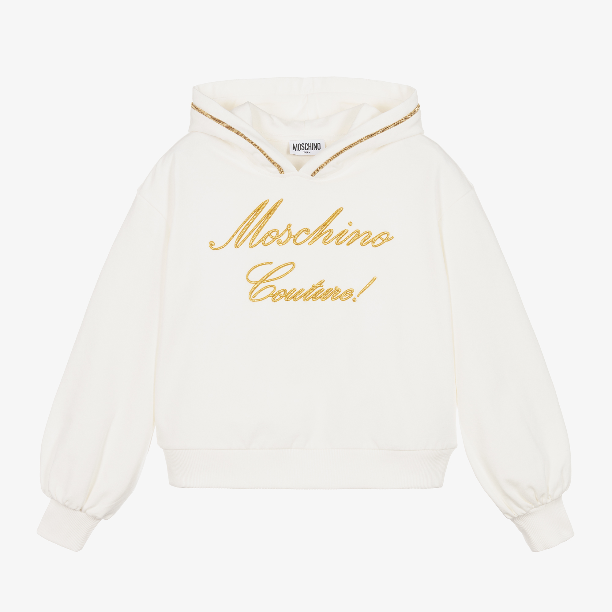 Moschino logo hoodie sale