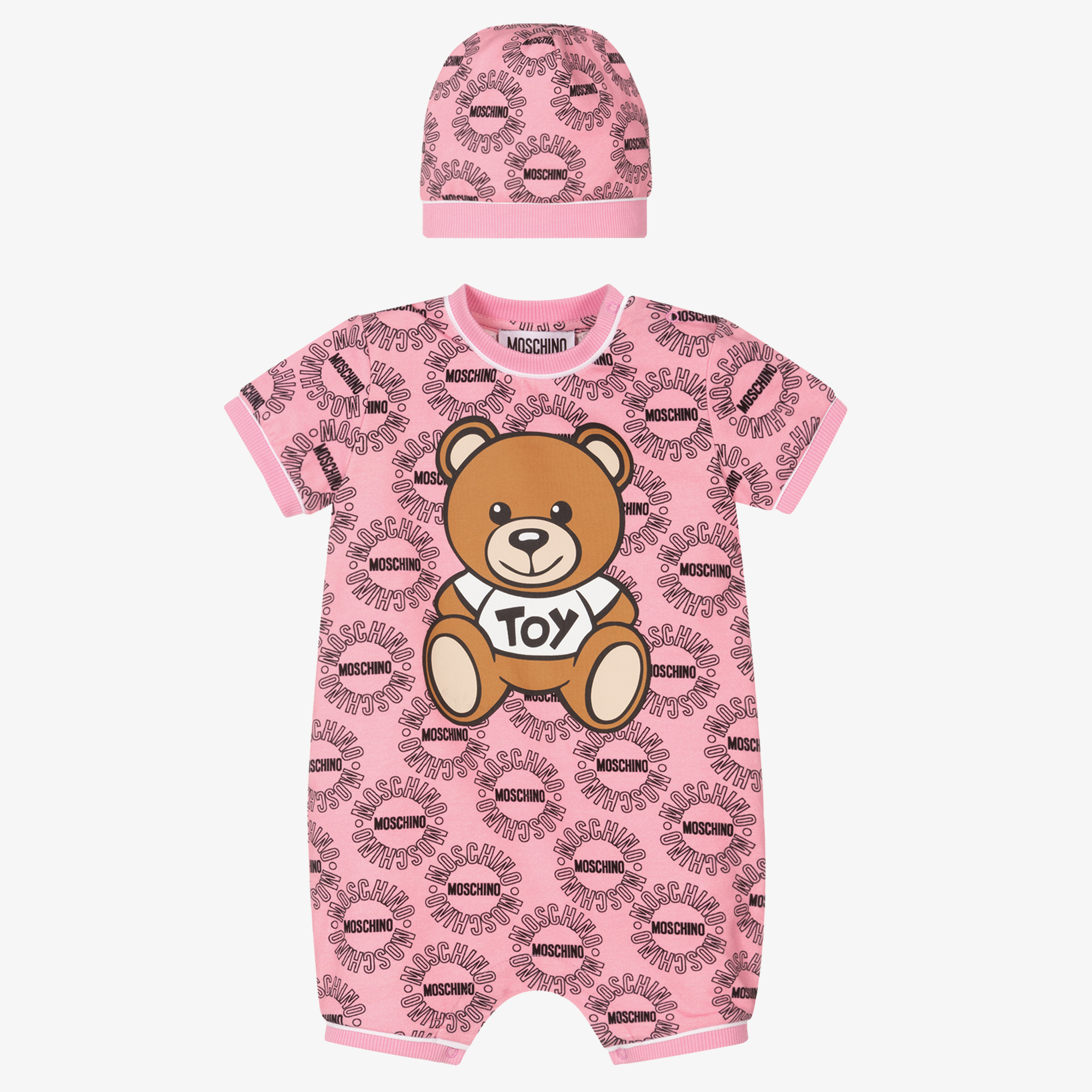 Moschino Baby - Girls Pink Cotton Shortie Set