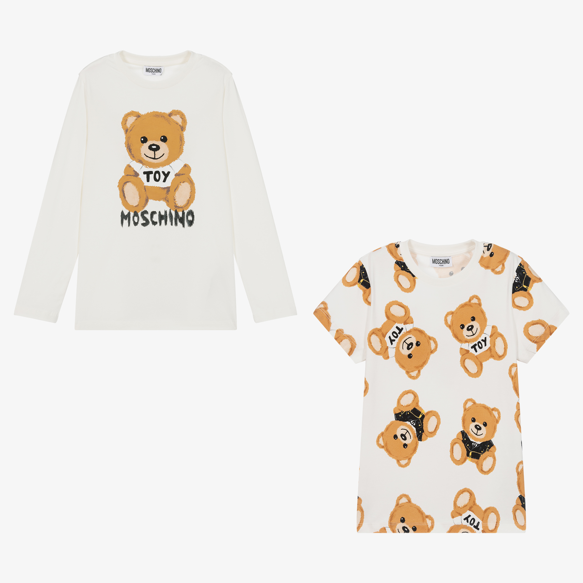 Moschino Kid-Teen Teddy Bear T-Shirt Cotton Unisex Kids 8 Year Orange by Childrensalon