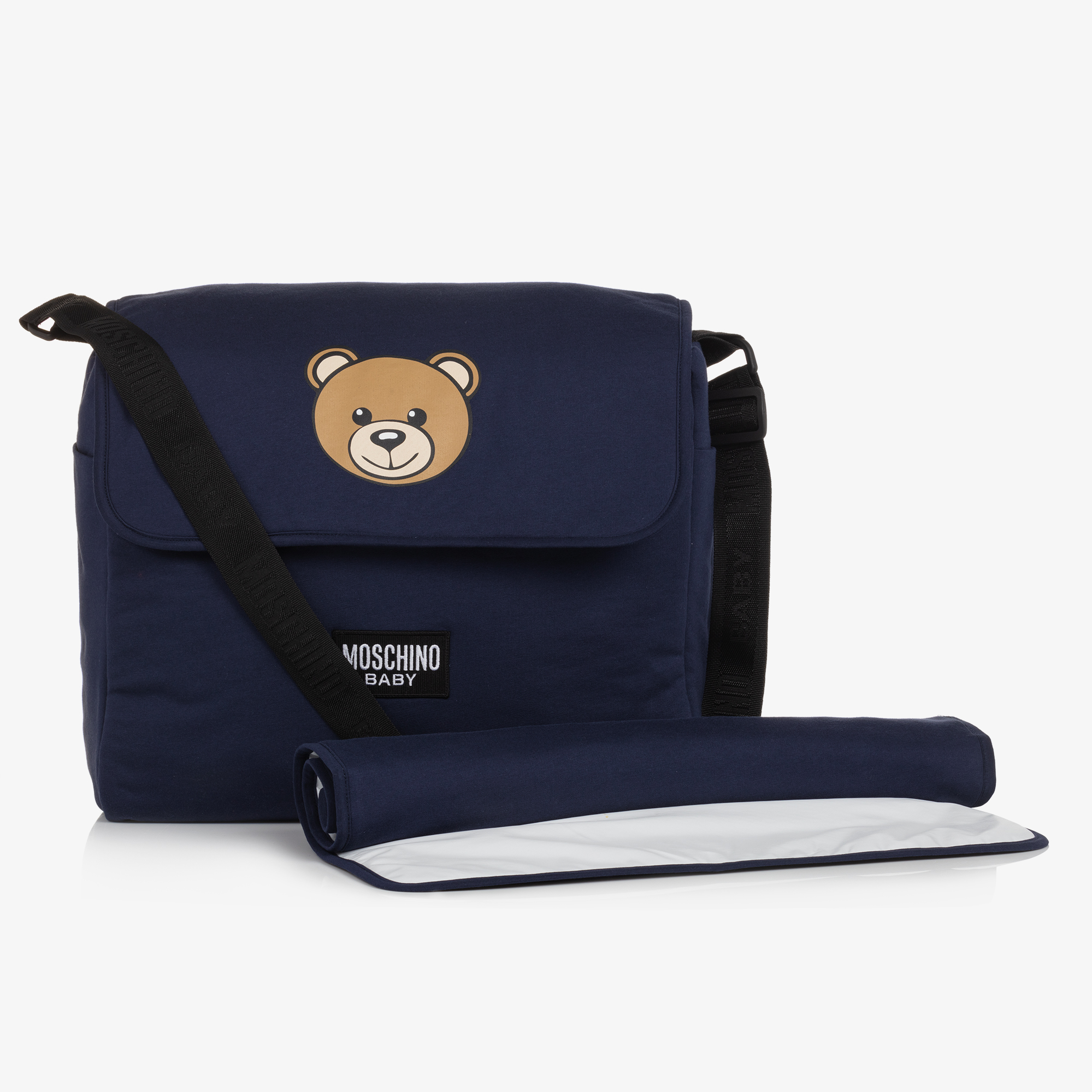 Moschino Navy Blue Teddy Bear Changing Bag 60cm Childrensalon Outlet