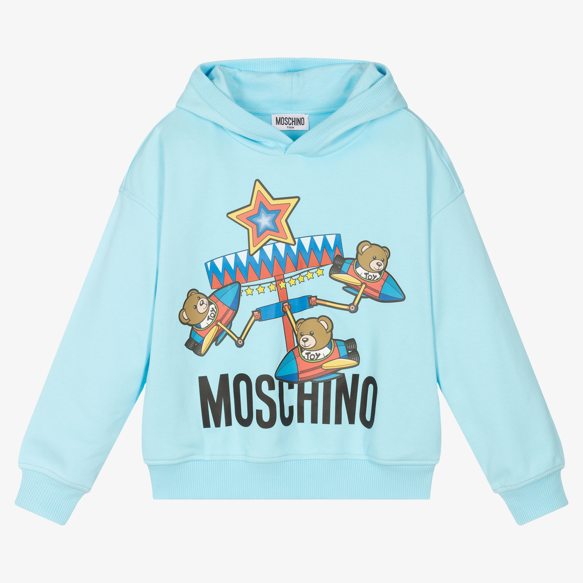 Moschino blue clearance hoodie