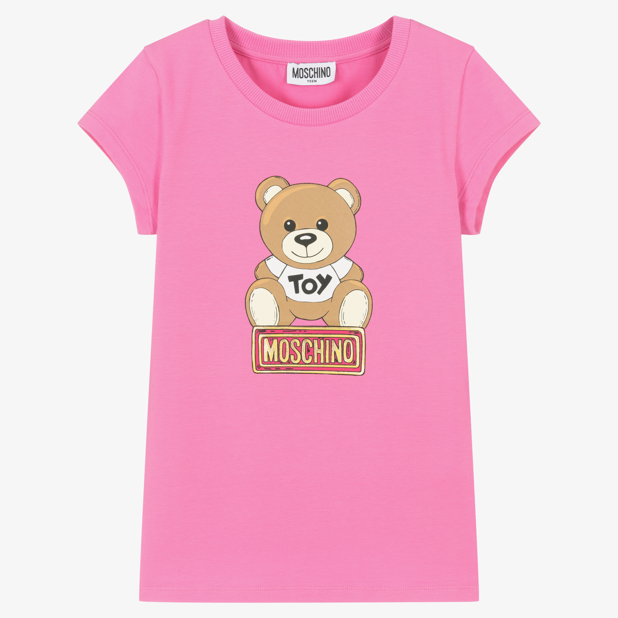 Moschino Teddy Bear Pink cotton t-shirt Size M