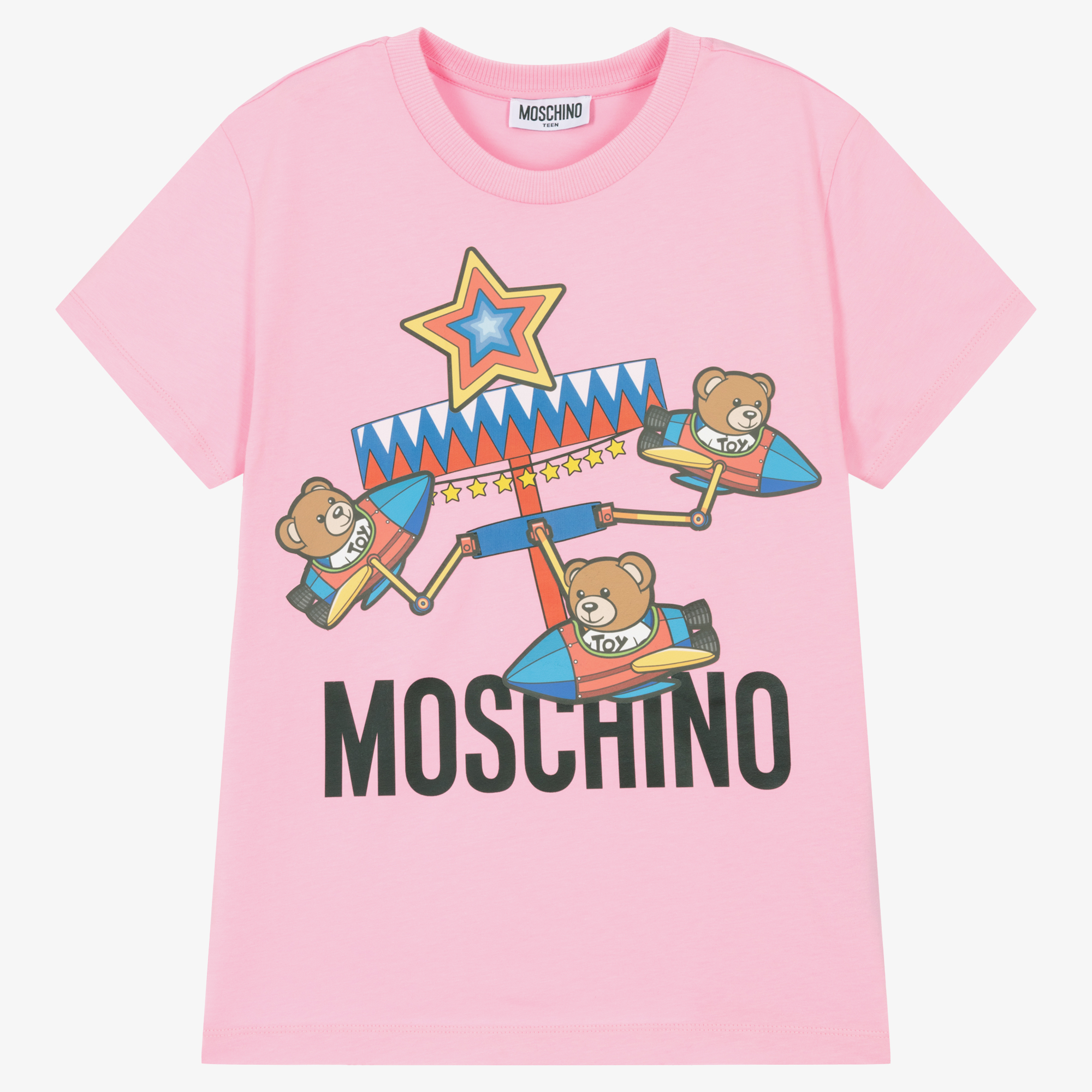 T shirt 2024 moschino rosa