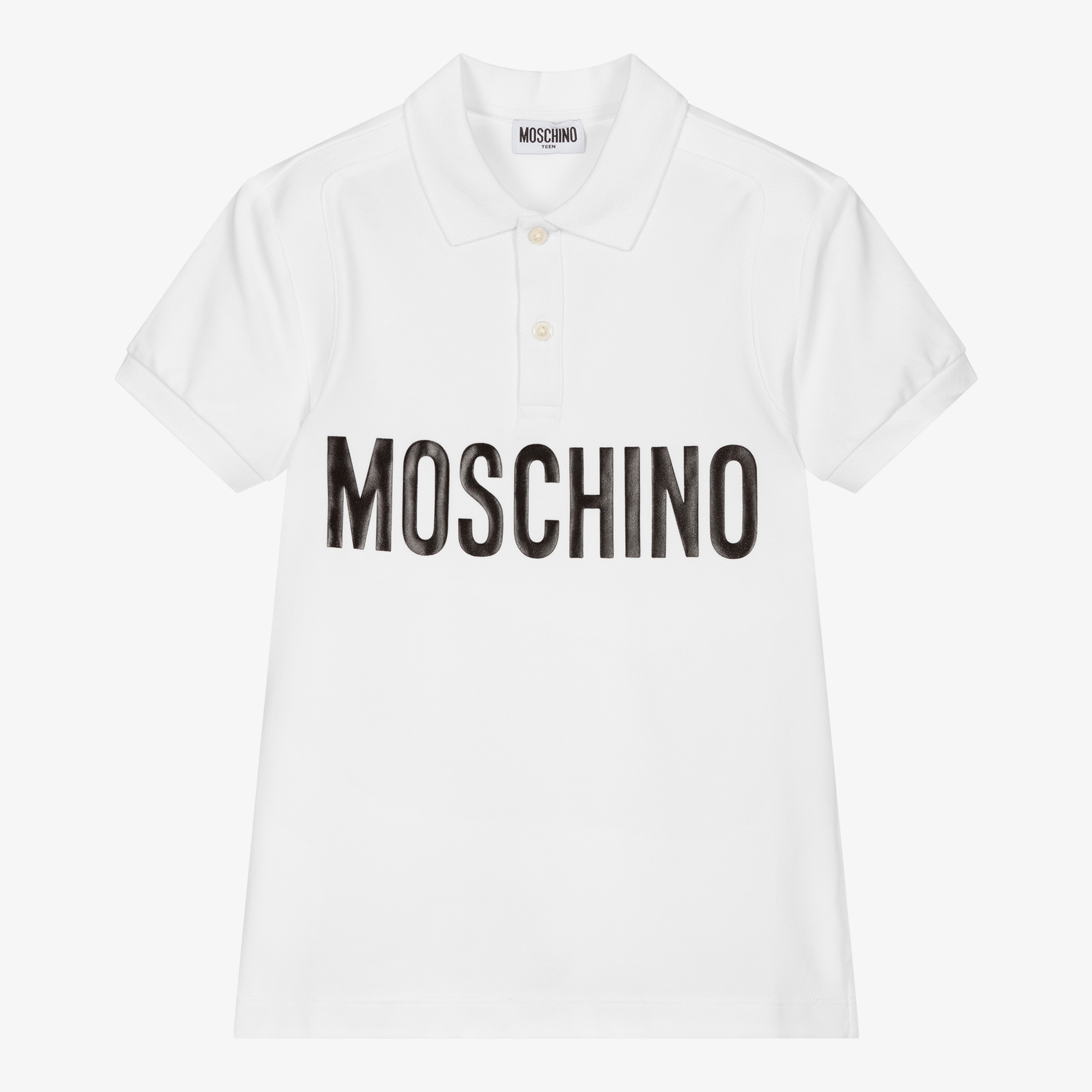 moschino white polo shirt