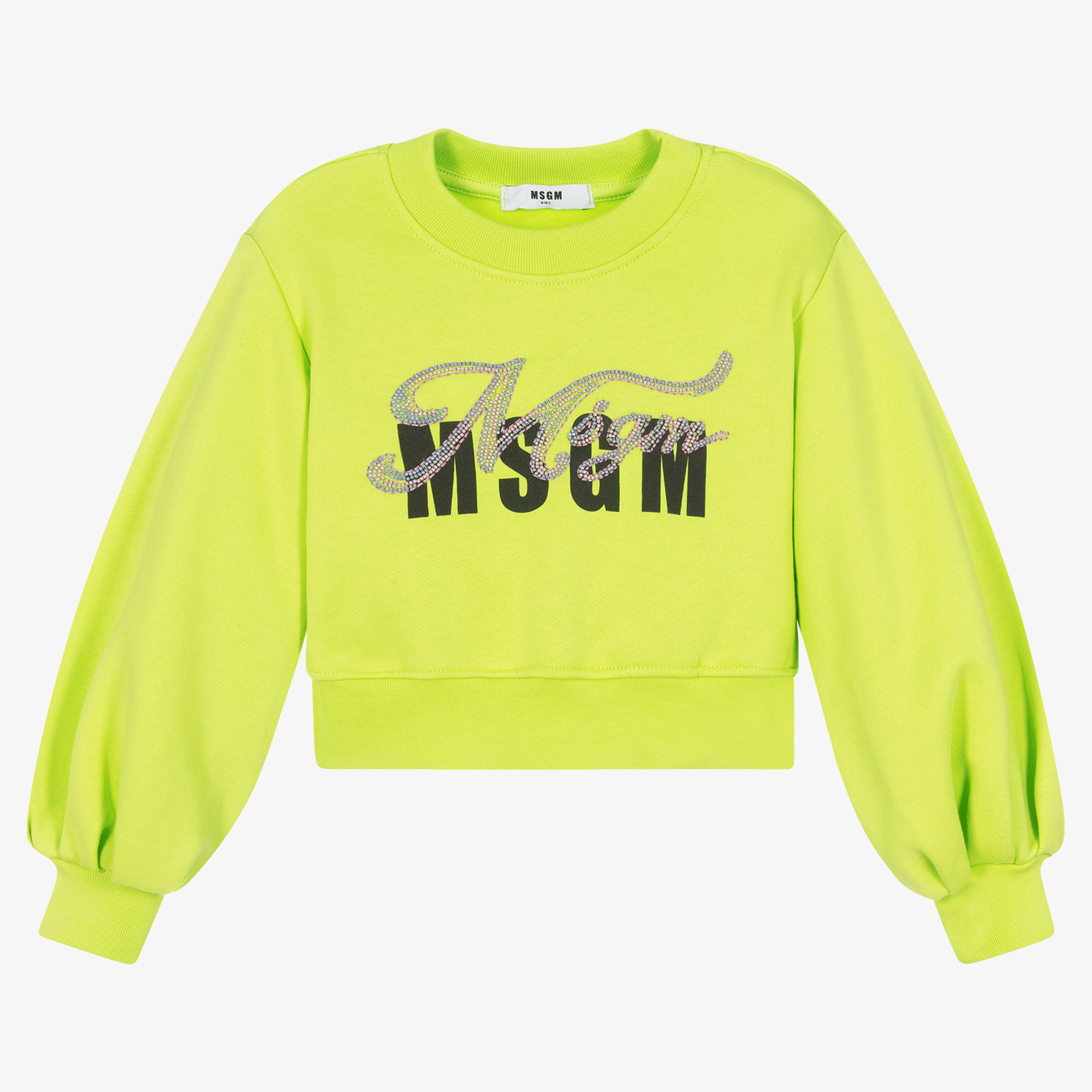 Msgm cropped sweatshirt best sale