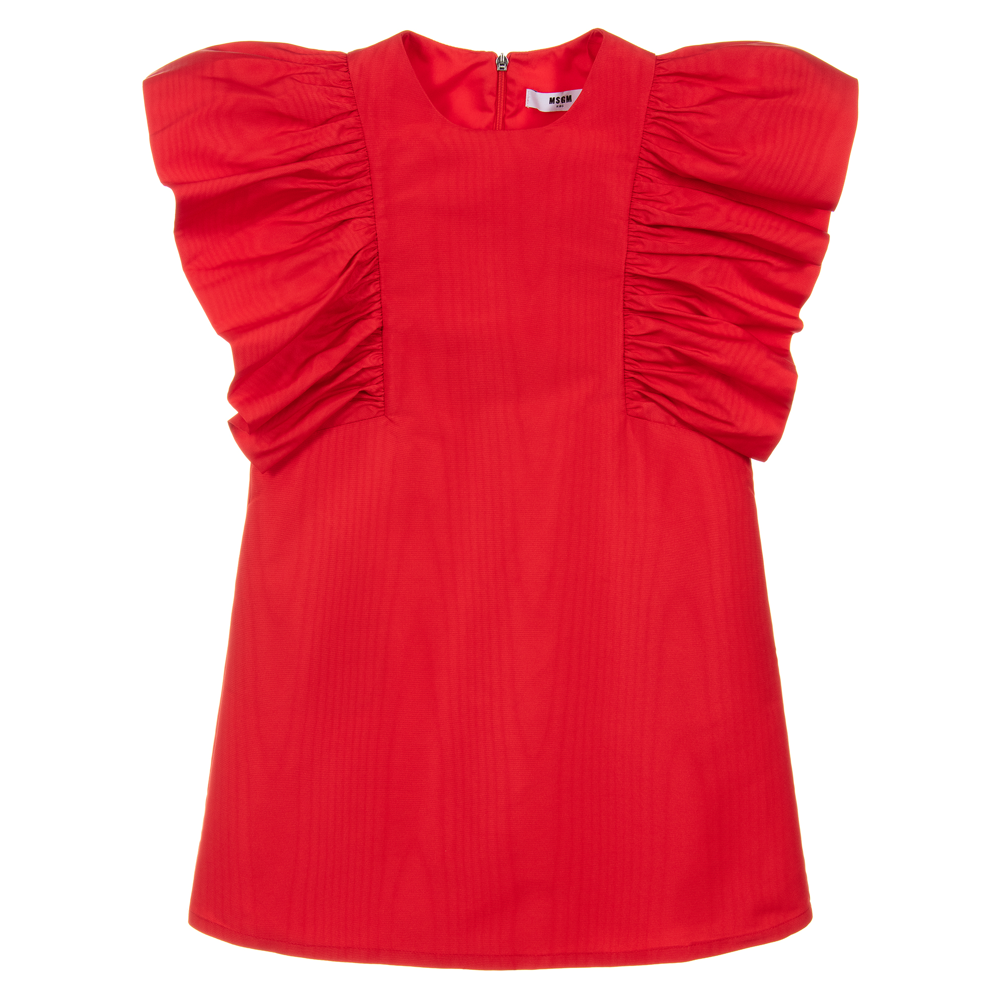 Msgm red ruffle dress best sale