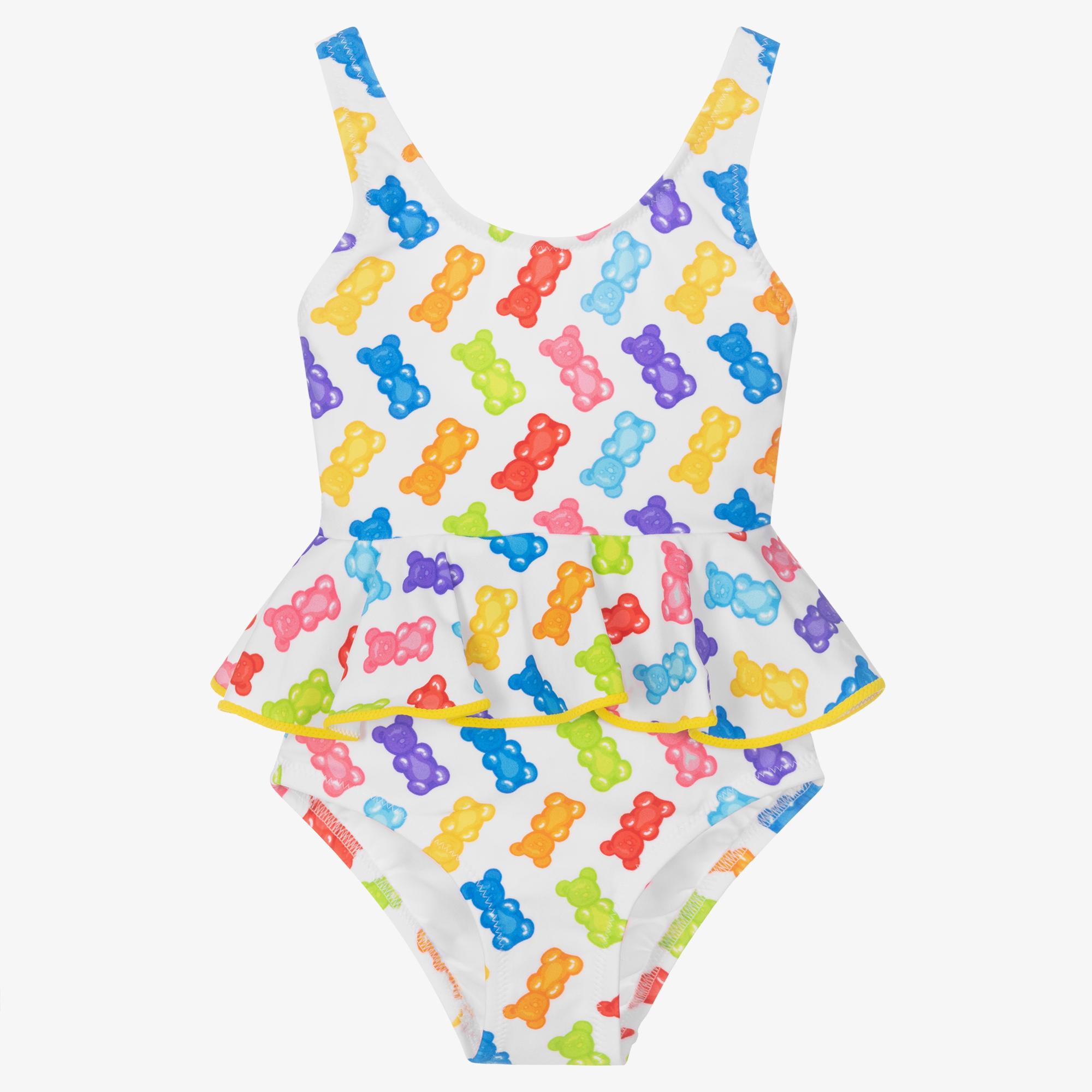 Nessi Byrd Girls Gummy Bear Print Swimsuit UV50