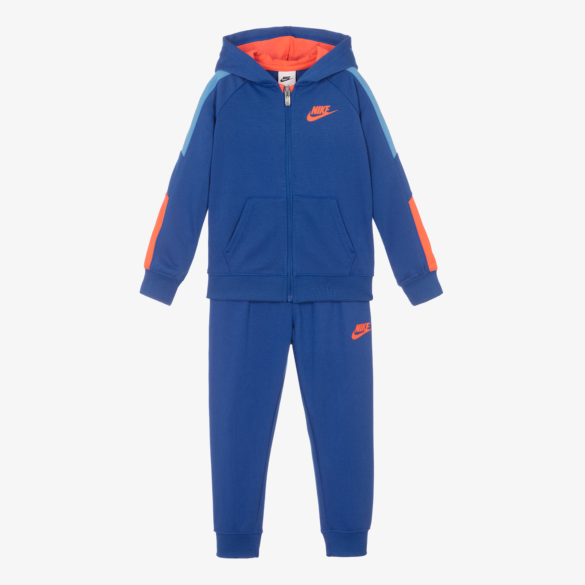 Nike blue and orange tracksuit hotsell